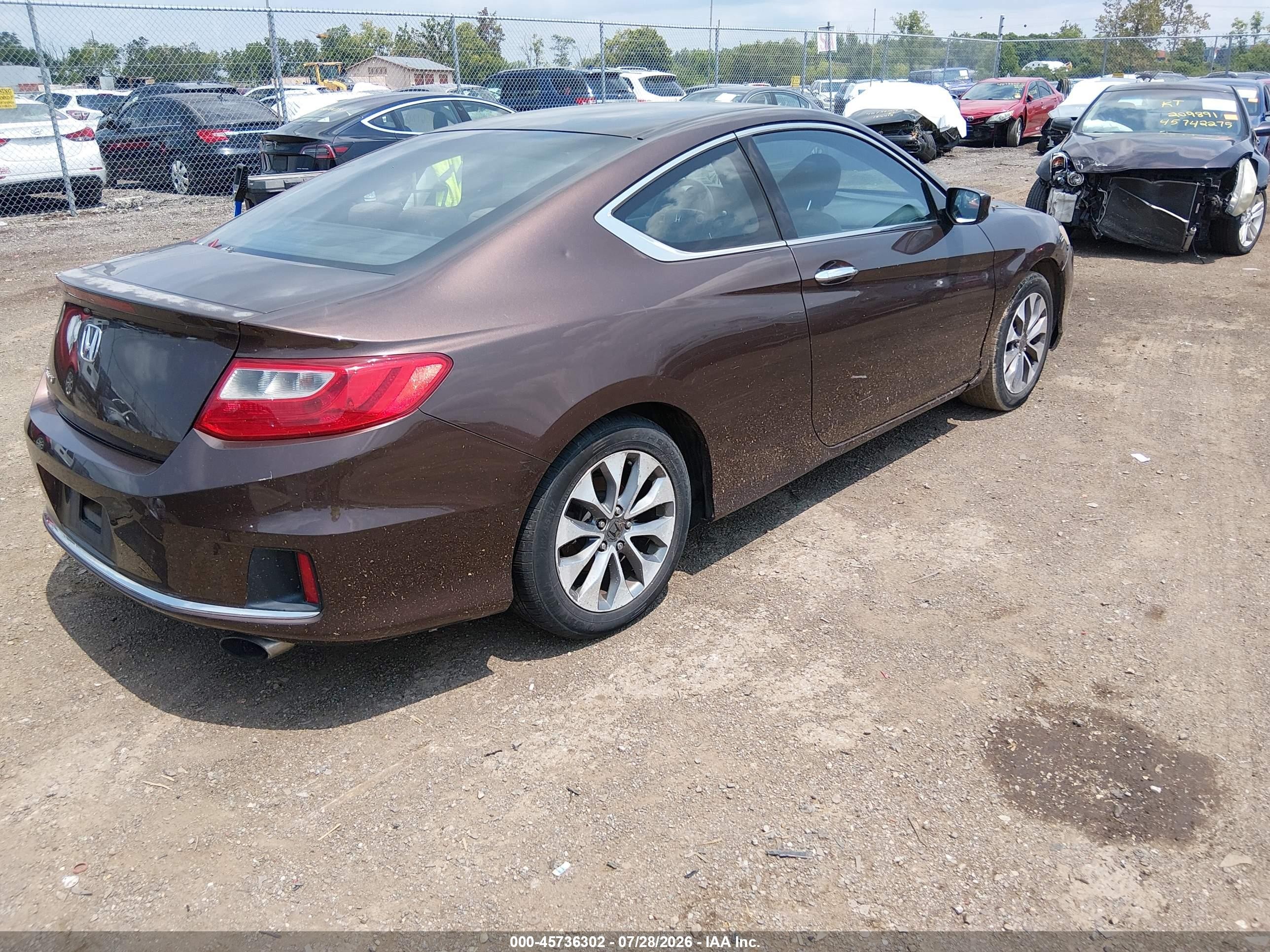 2013 Honda Accord Lx-s Коричневый vin: 1HGCT1B3XDA013017