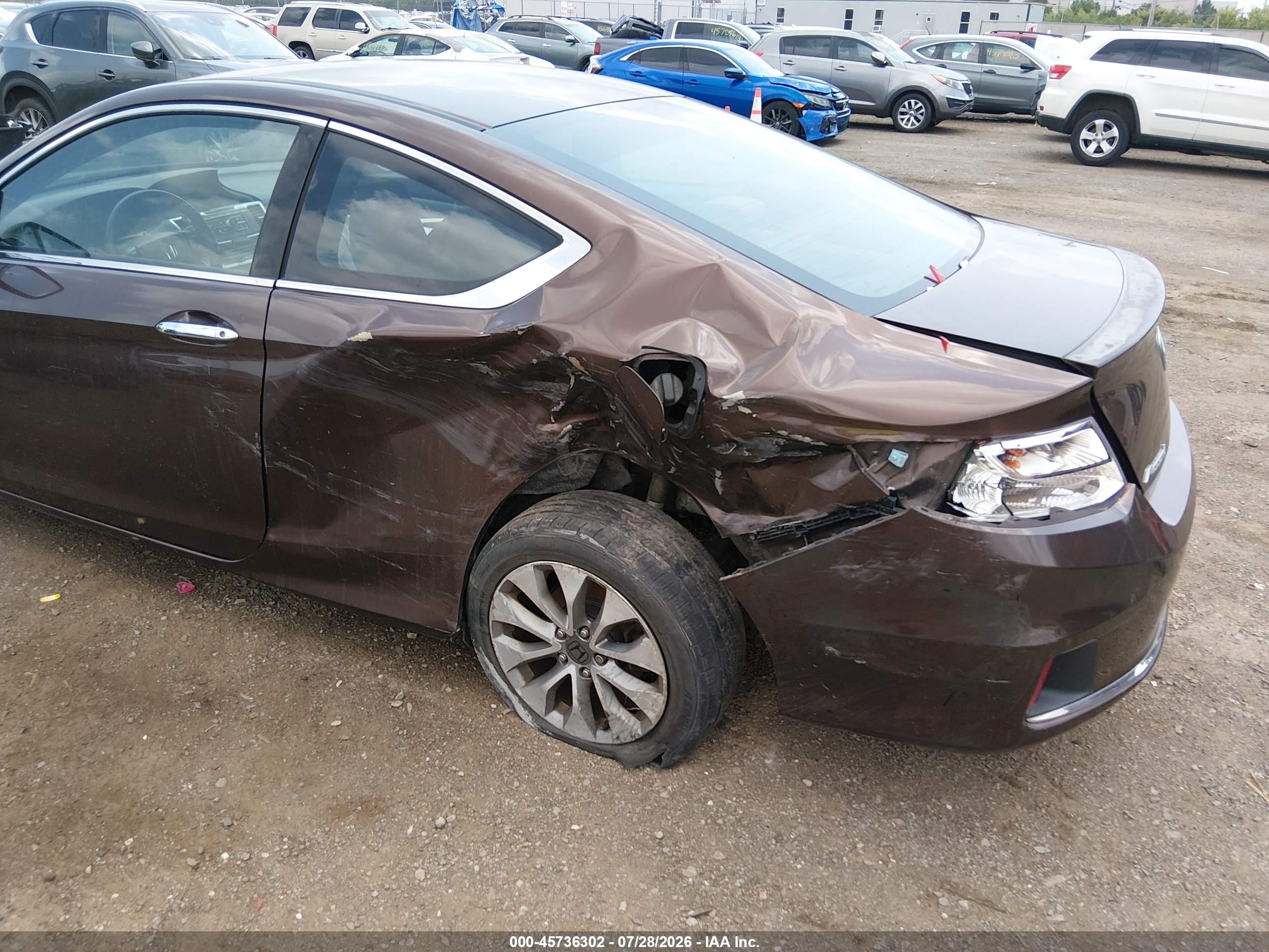 2013 Honda Accord Lx-s Коричневый vin: 1HGCT1B3XDA013017