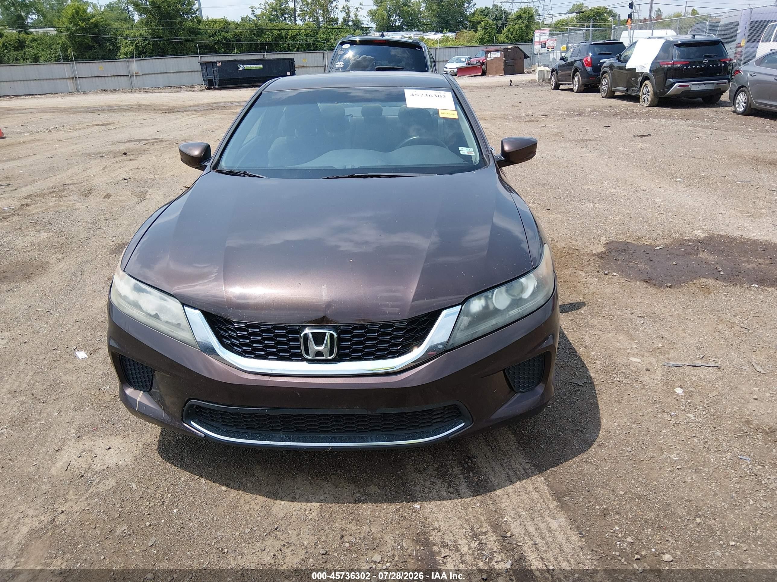 2013 Honda Accord Lx-s Коричневый vin: 1HGCT1B3XDA013017