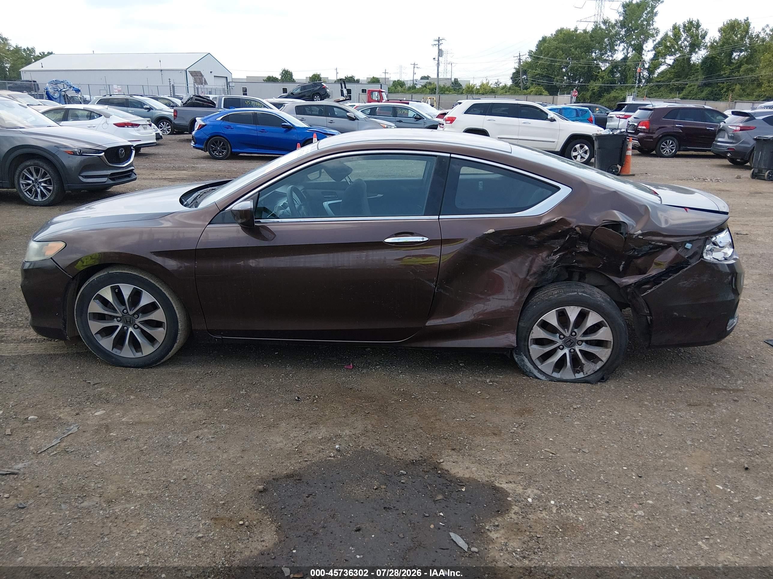 2013 Honda Accord Lx-s Коричневый vin: 1HGCT1B3XDA013017