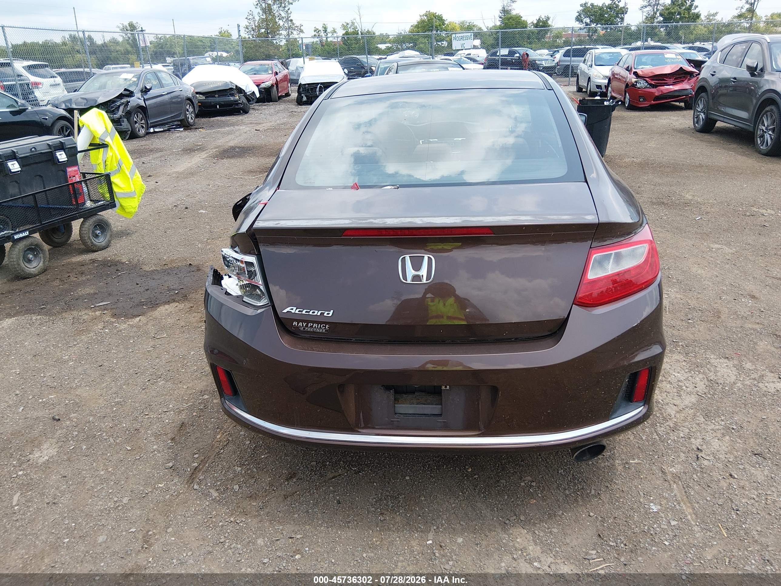 2013 Honda Accord Lx-s Коричневый vin: 1HGCT1B3XDA013017