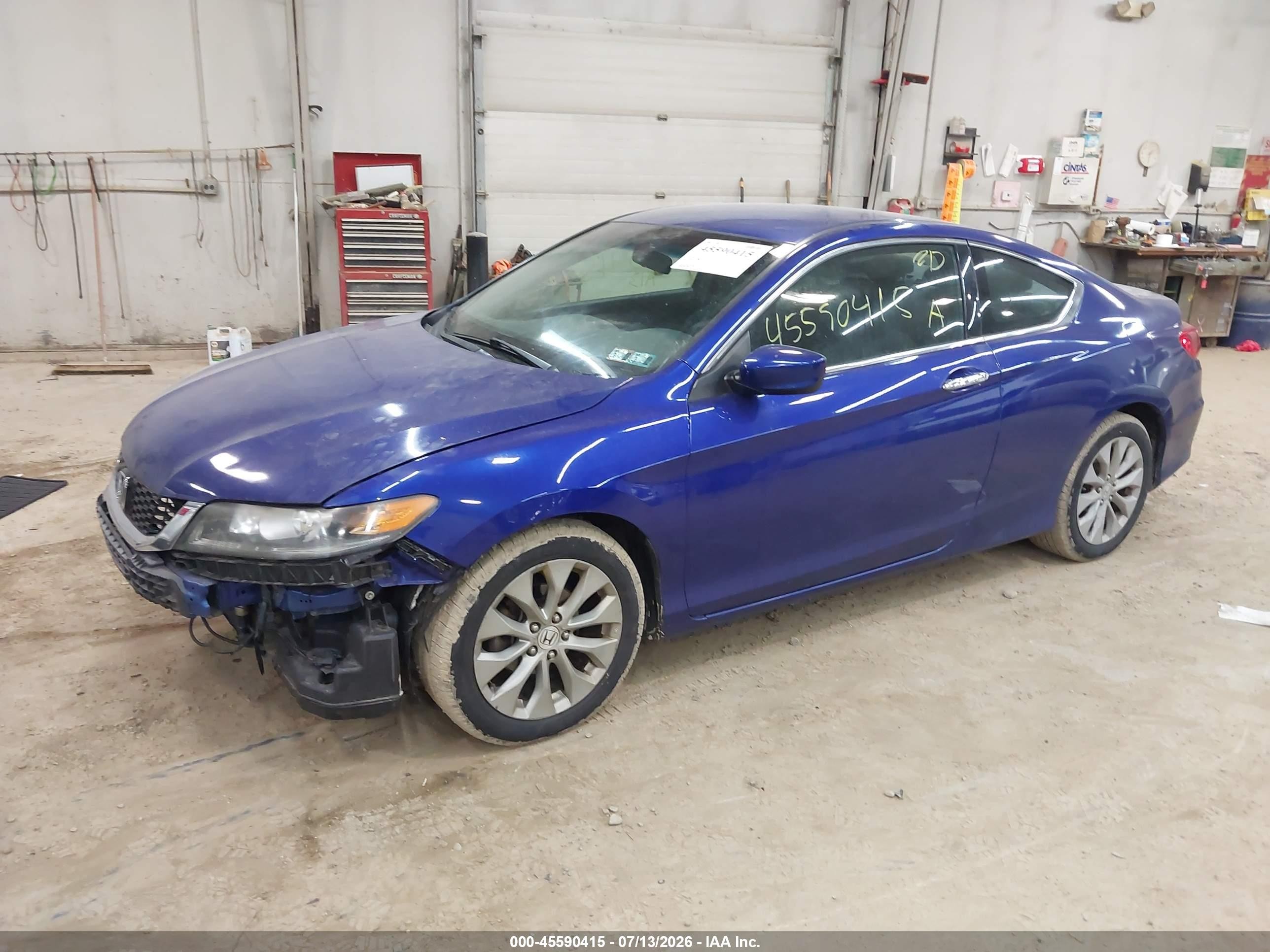 2013 Honda Accord Lx-s Blue vin: 1HGCT1B3XDA021411
