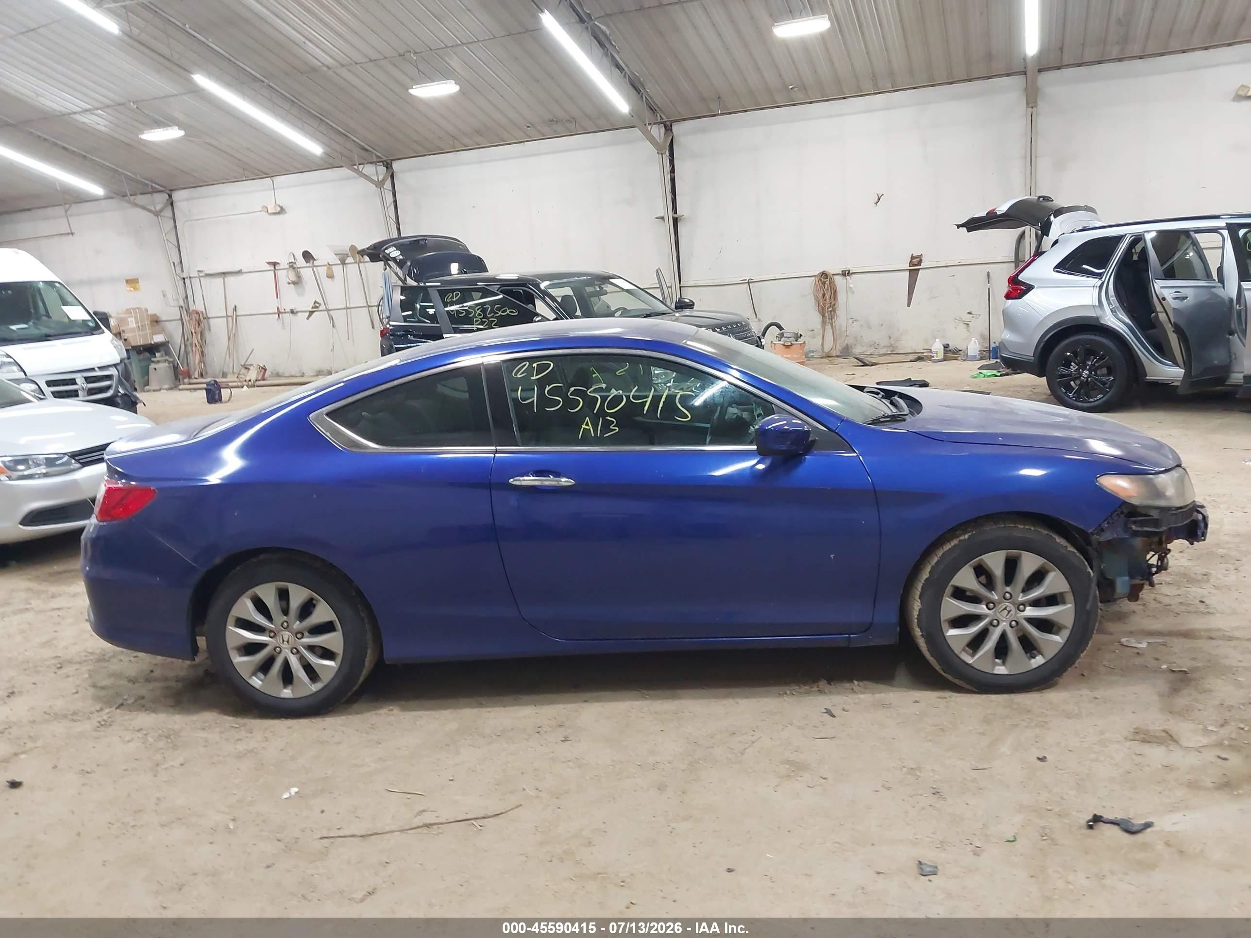 2013 Honda Accord Lx-s Blue vin: 1HGCT1B3XDA021411