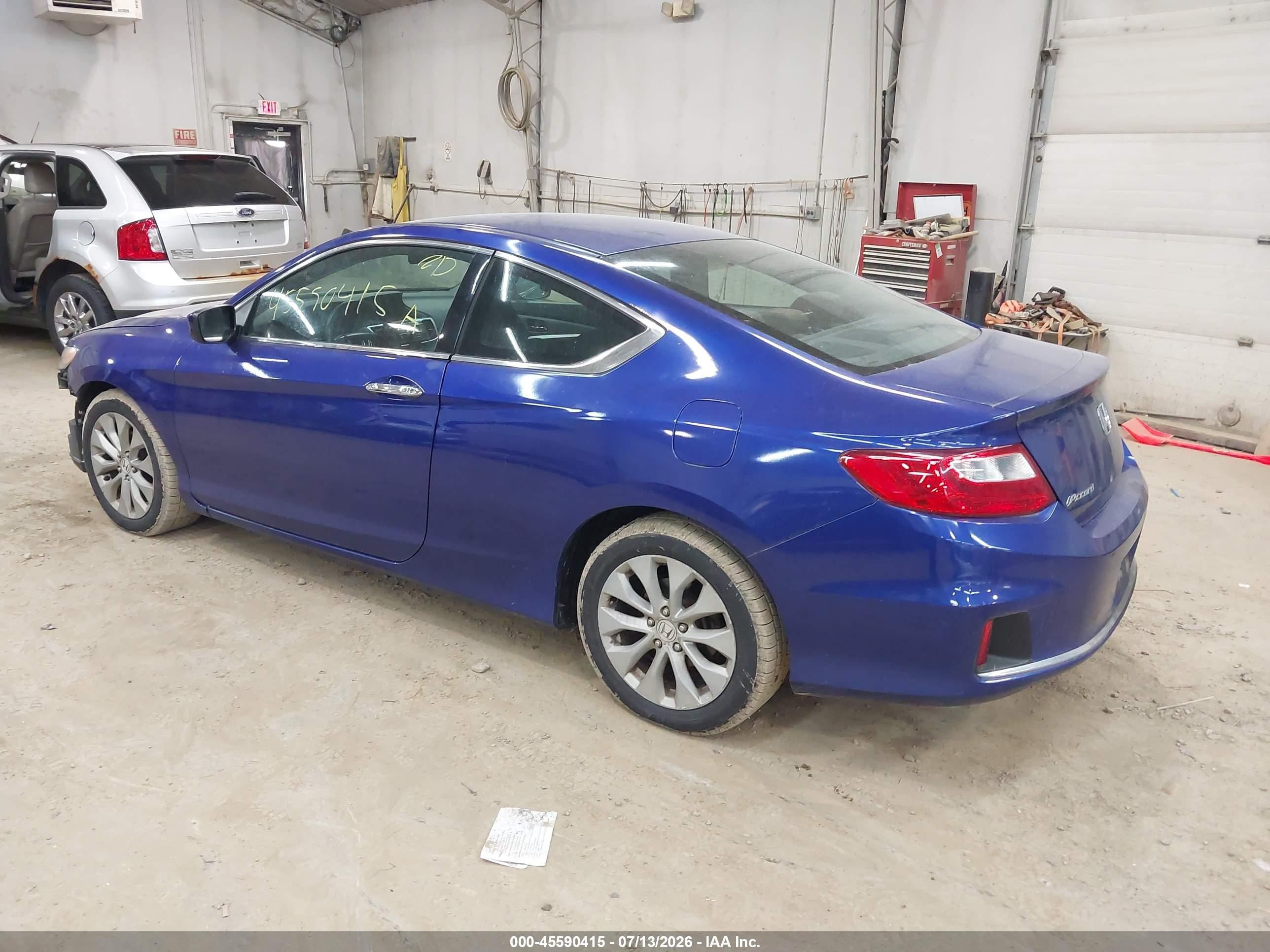 2013 Honda Accord Lx-s Blue vin: 1HGCT1B3XDA021411