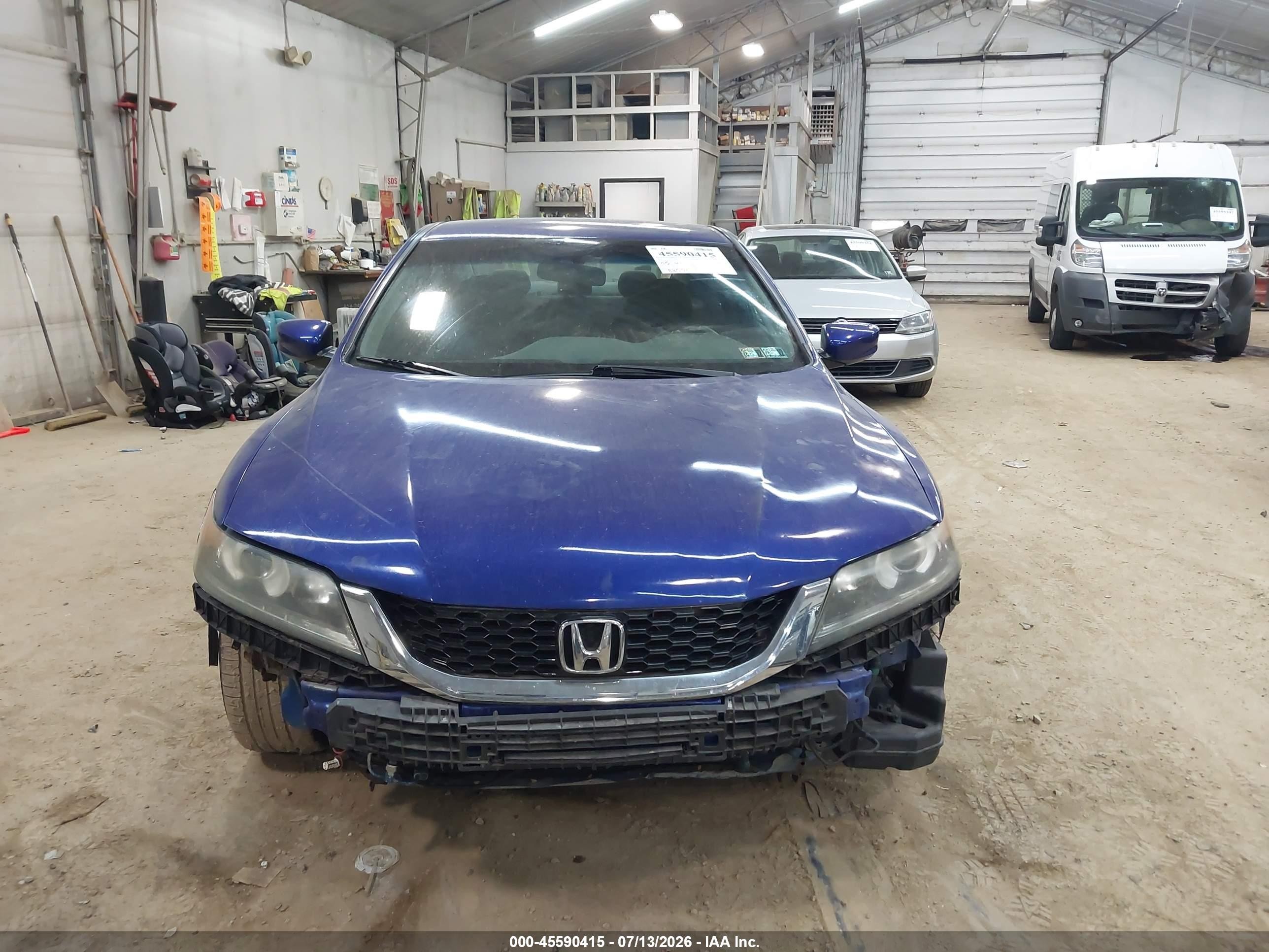 2013 Honda Accord Lx-s Blue vin: 1HGCT1B3XDA021411