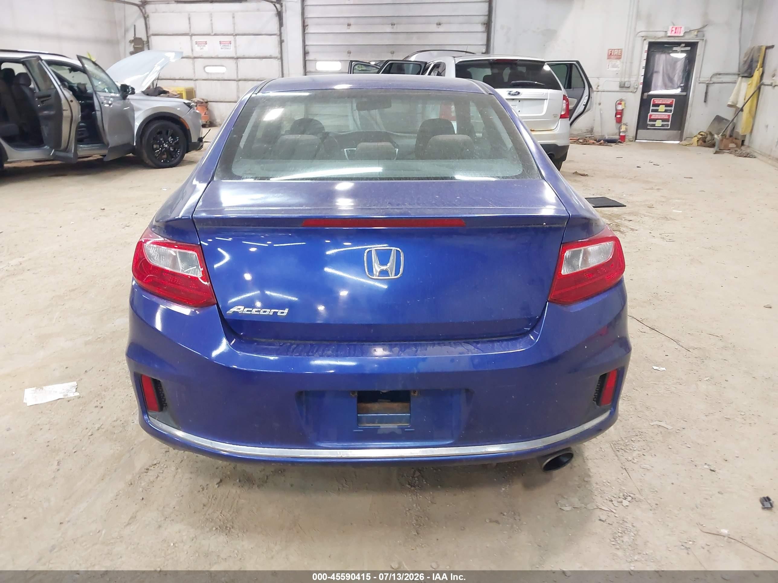 2013 Honda Accord Lx-s Blue vin: 1HGCT1B3XDA021411