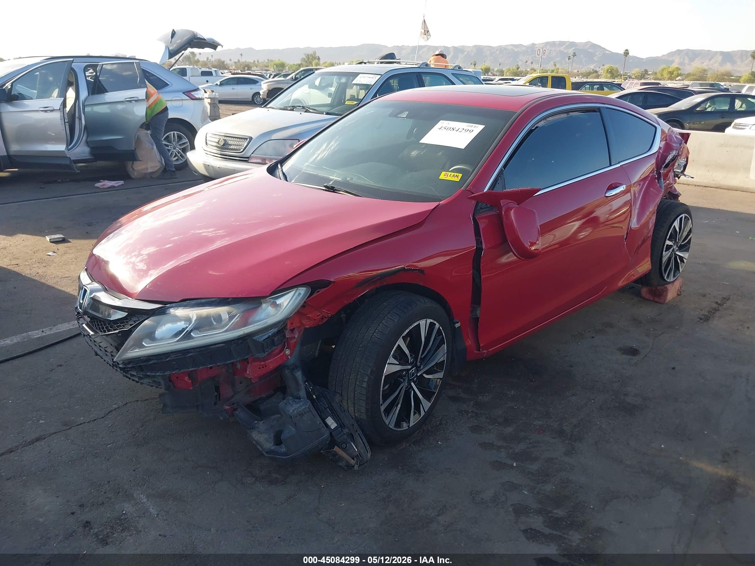 2016 Honda Accord Ex Red vin: 1HGCT1B59GA011099