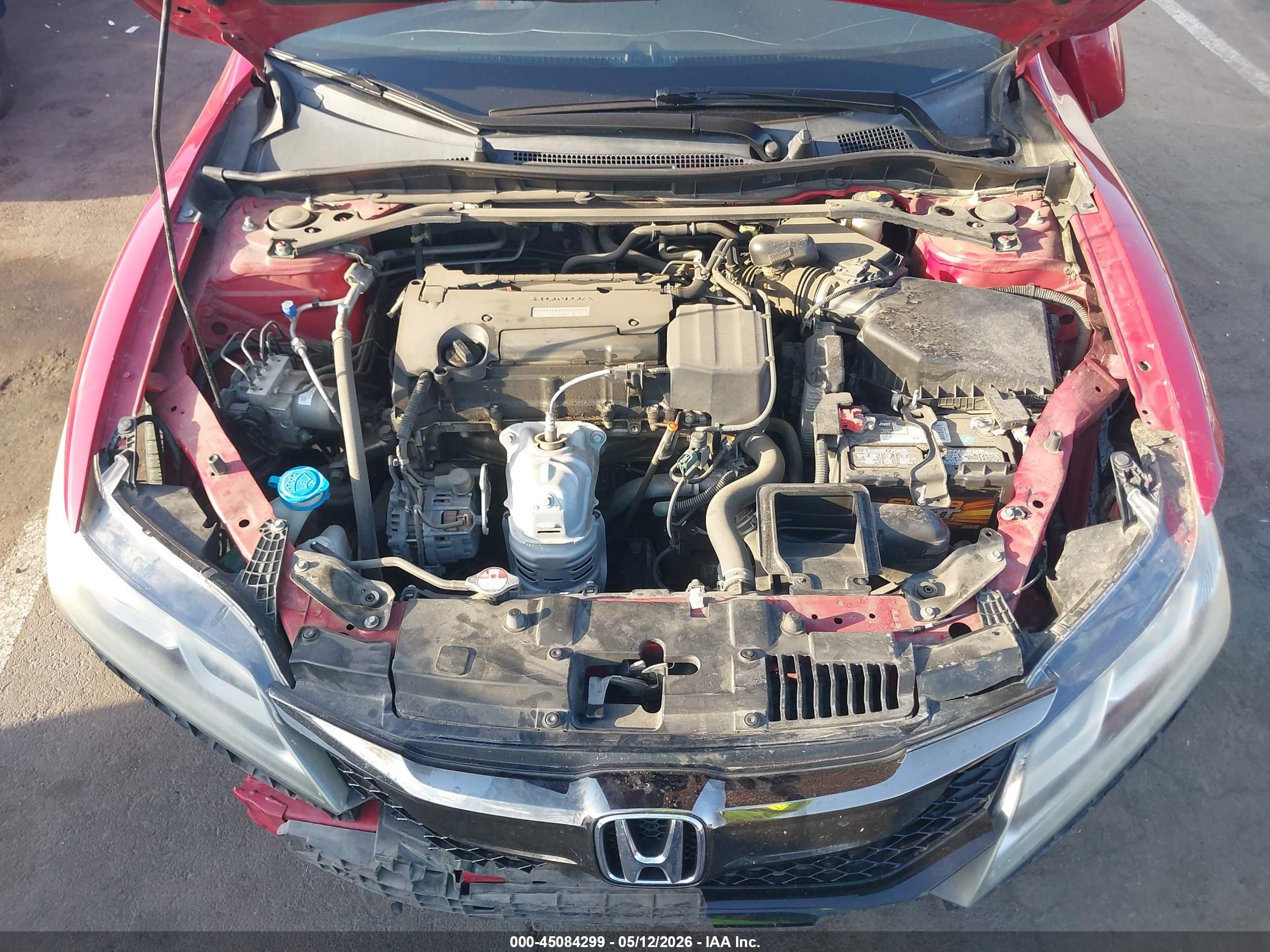 2016 Honda Accord Ex Red vin: 1HGCT1B59GA011099