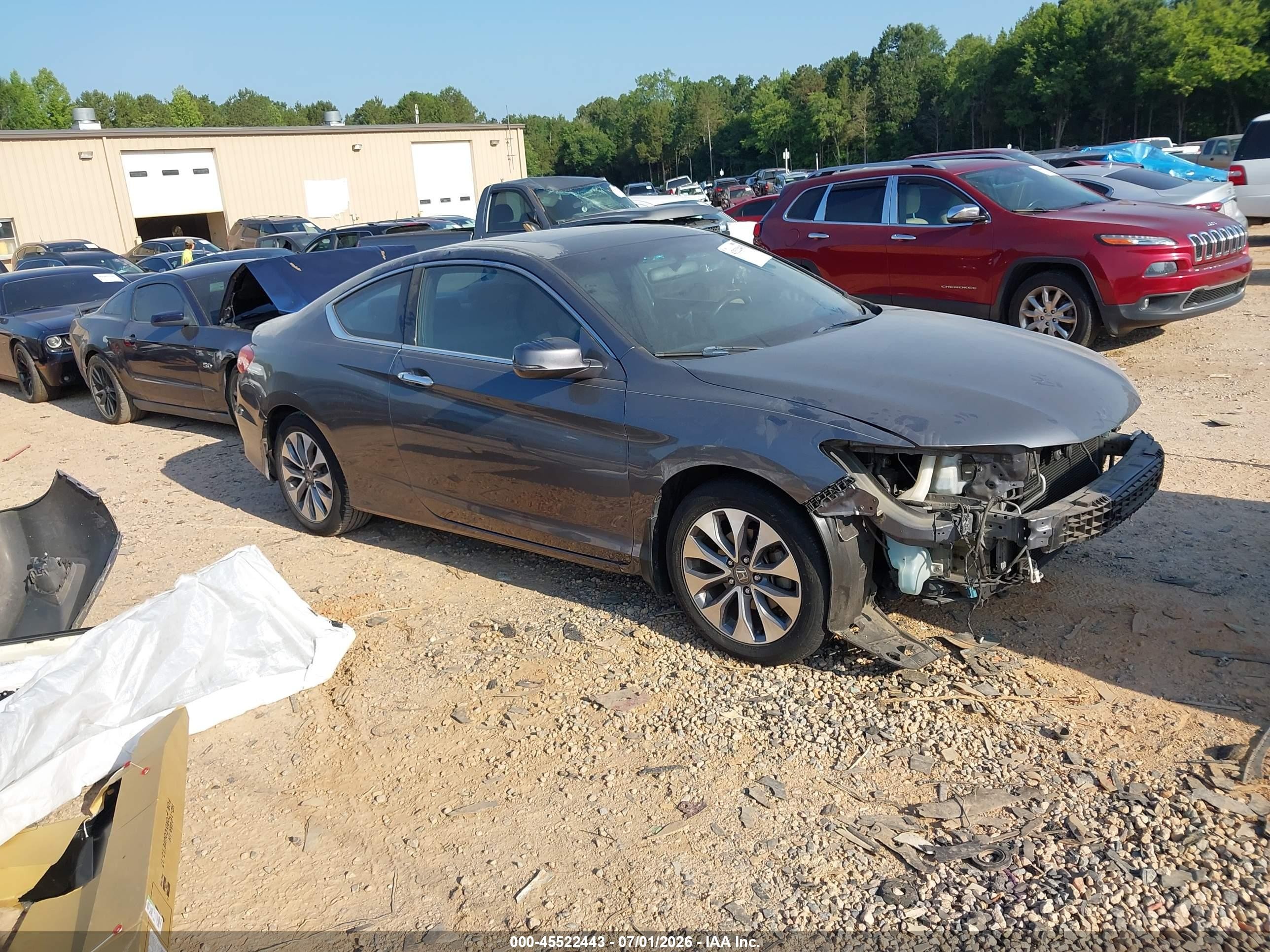 2013 Honda Accord Ex Gray vin: 1HGCT1B70DA002918
