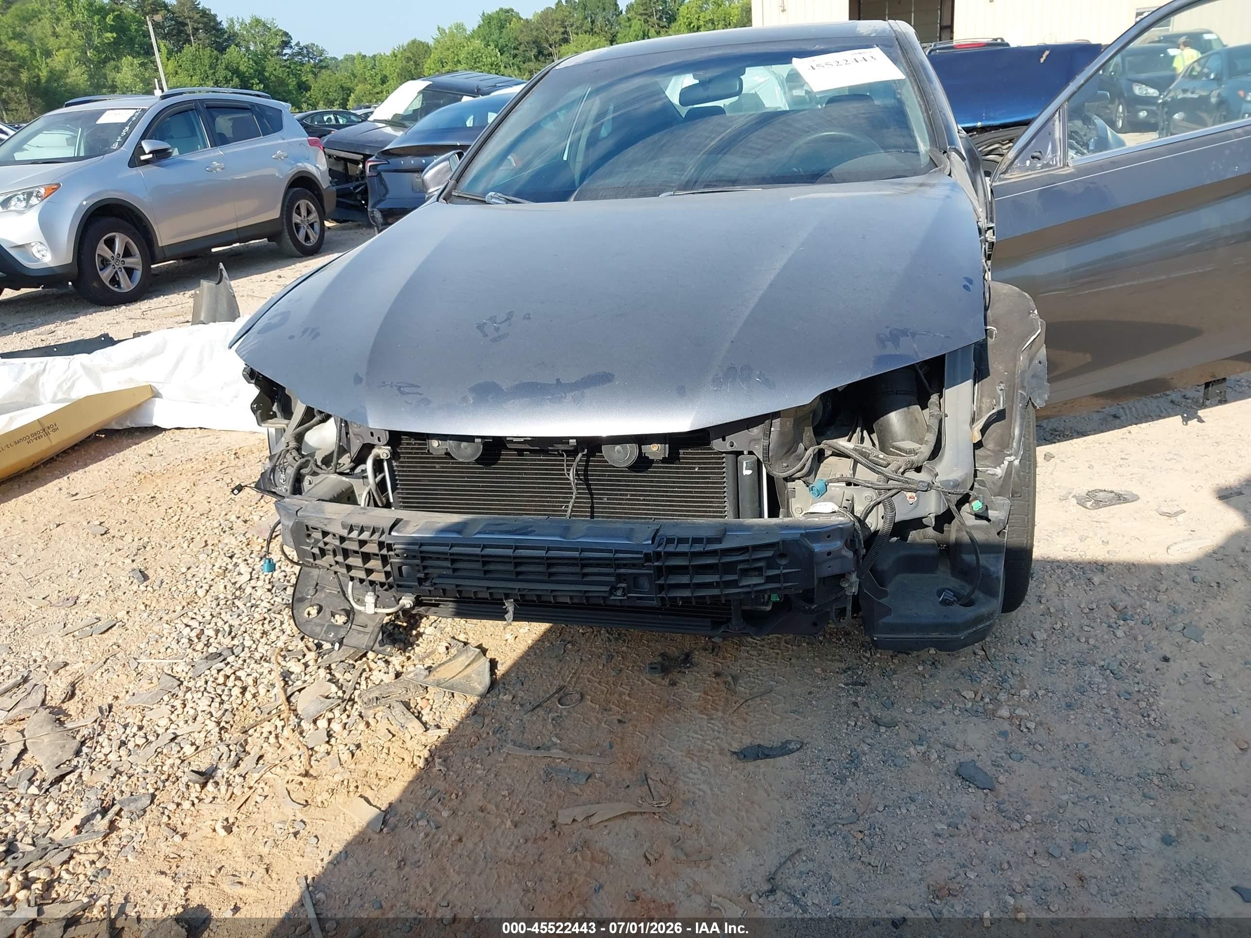 2013 Honda Accord Ex Gray vin: 1HGCT1B70DA002918