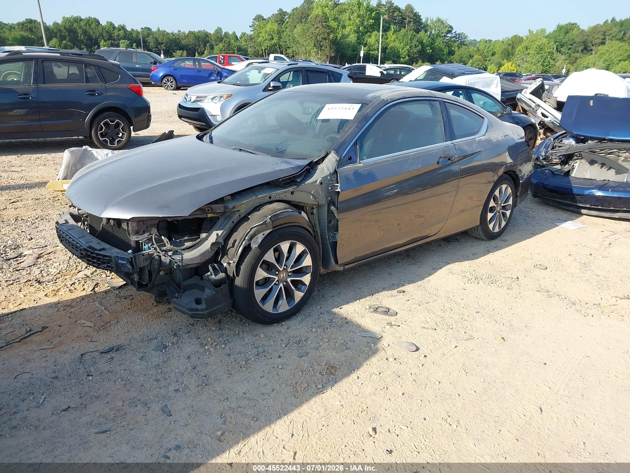 2013 Honda Accord Ex Gray vin: 1HGCT1B70DA002918