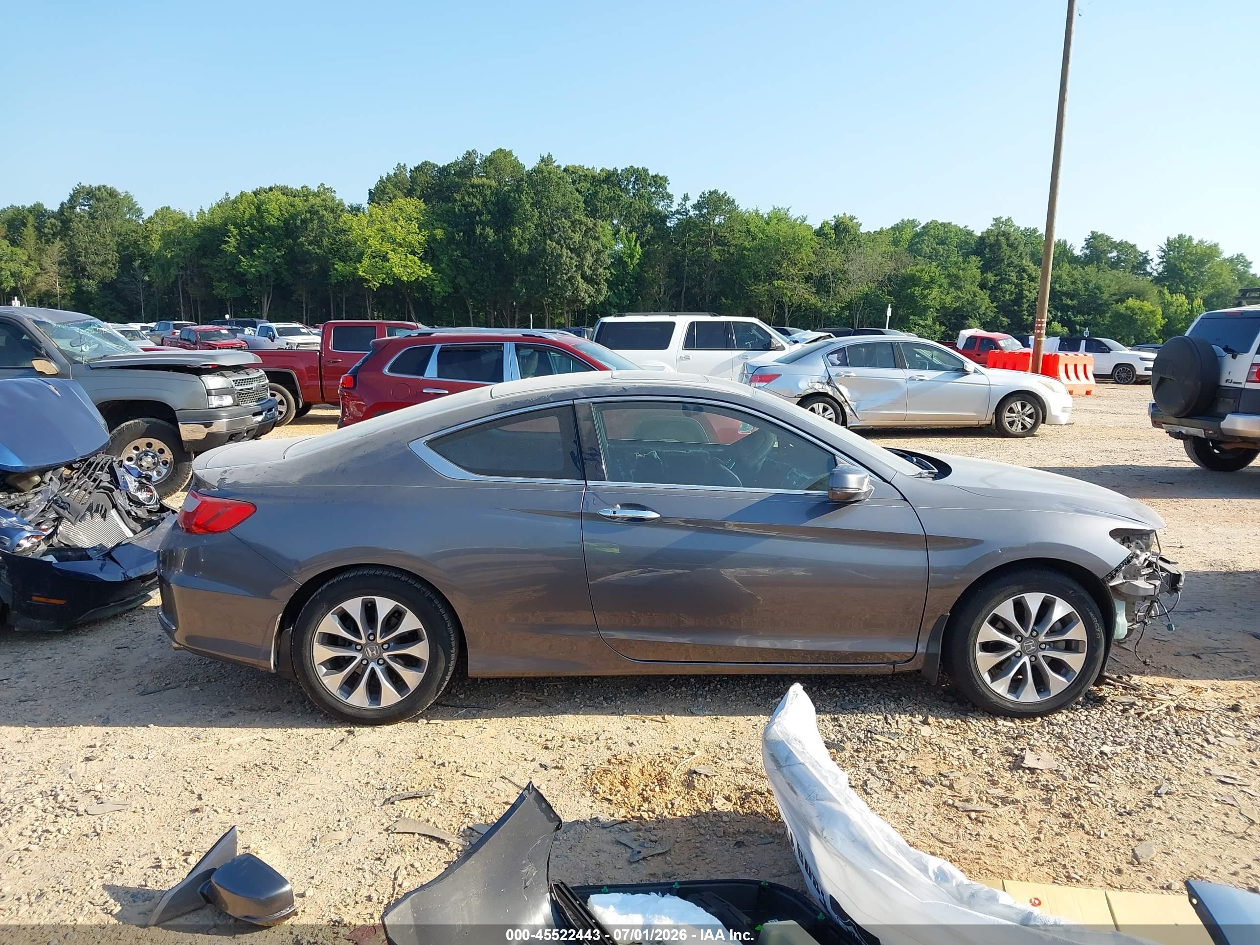 2013 Honda Accord Ex Gray vin: 1HGCT1B70DA002918