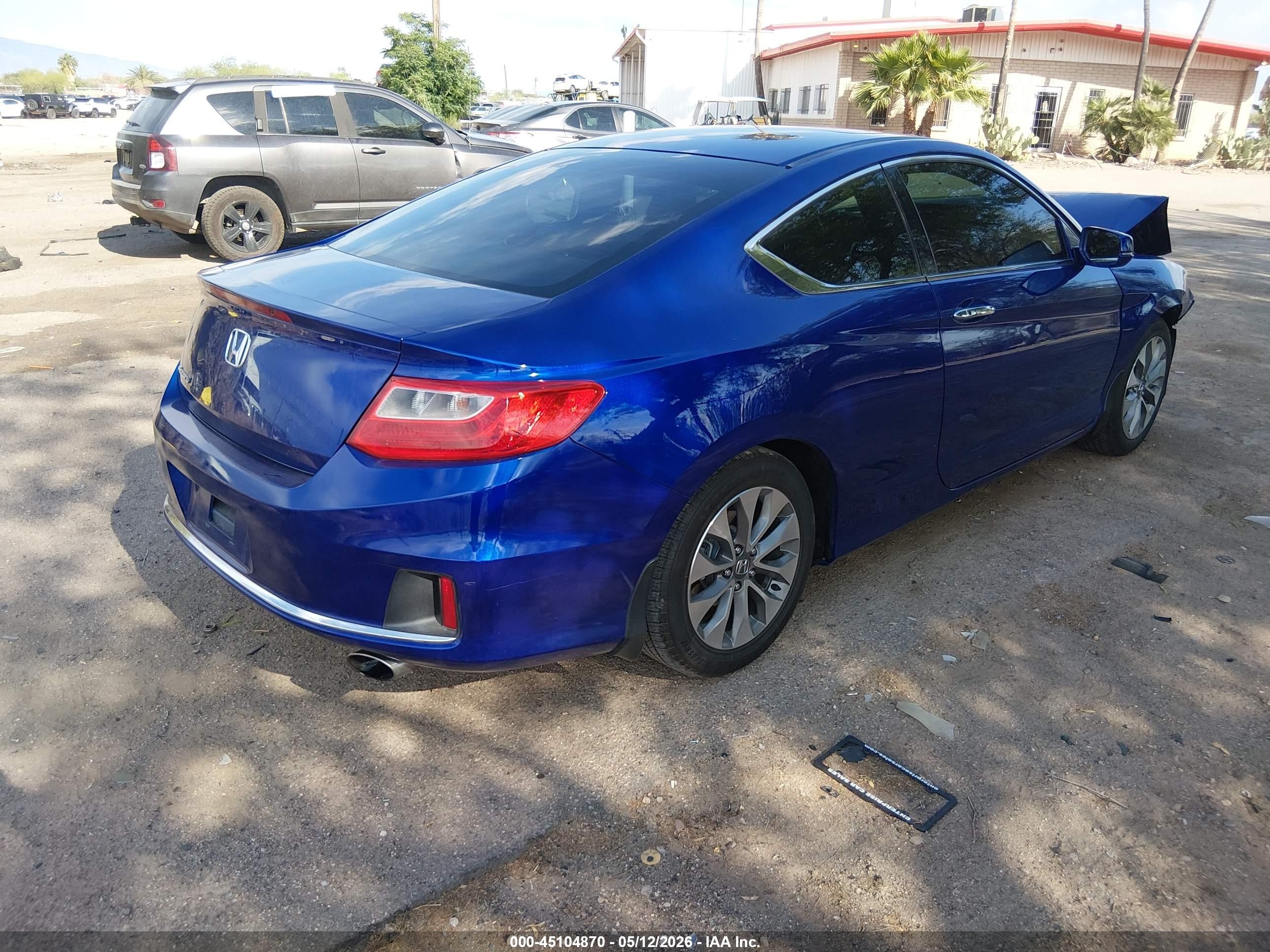 2014 Honda Accord Ex Blue vin: 1HGCT1B70EA003259