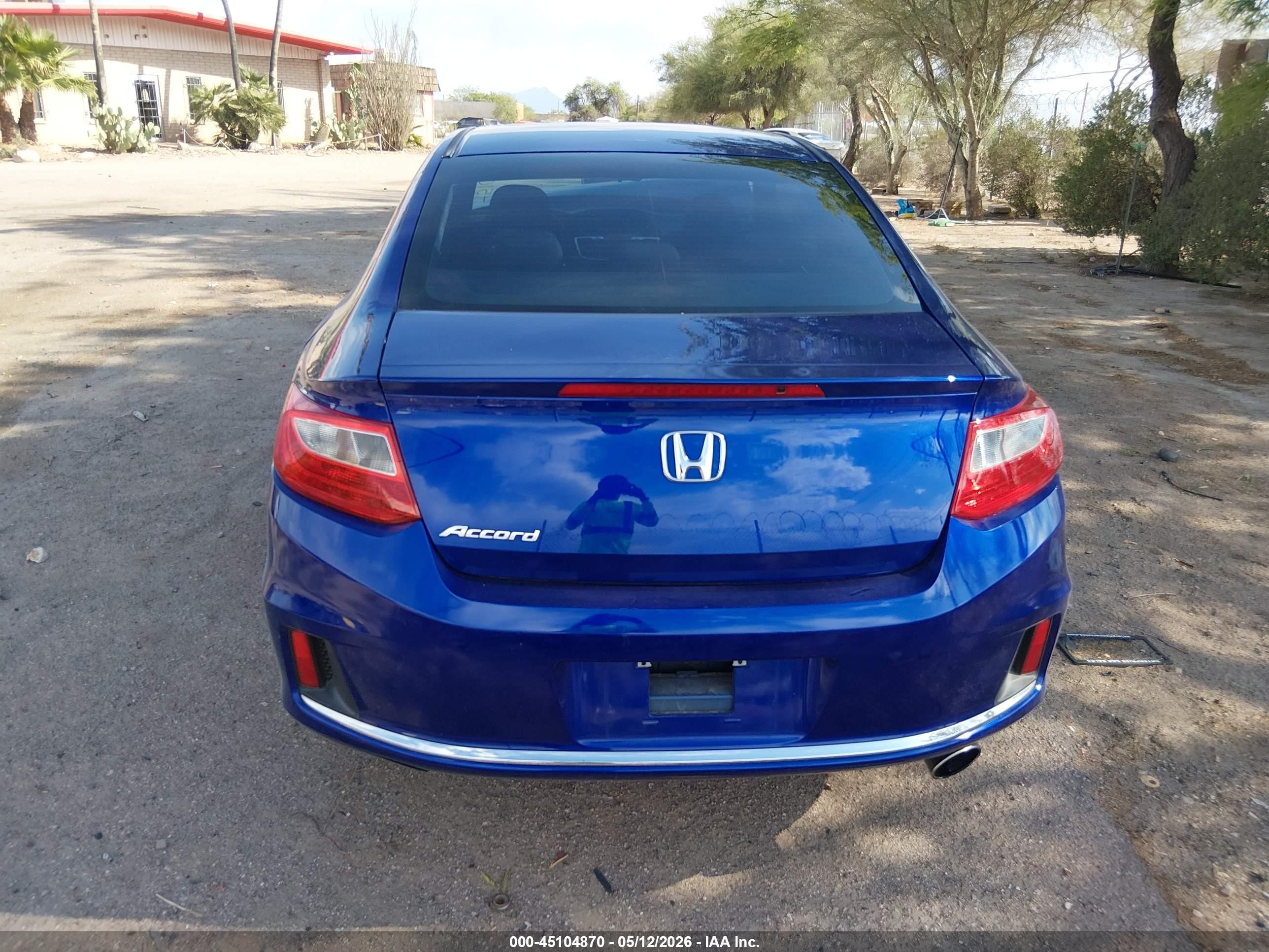 2014 Honda Accord Ex Blue vin: 1HGCT1B70EA003259