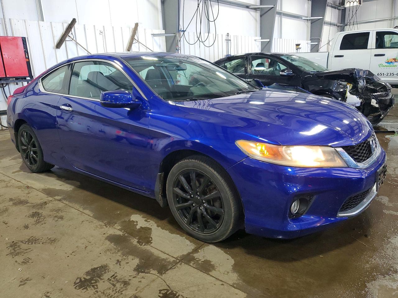 2014 Honda Accord Ex Blue vin: 1HGCT1B70EA003391