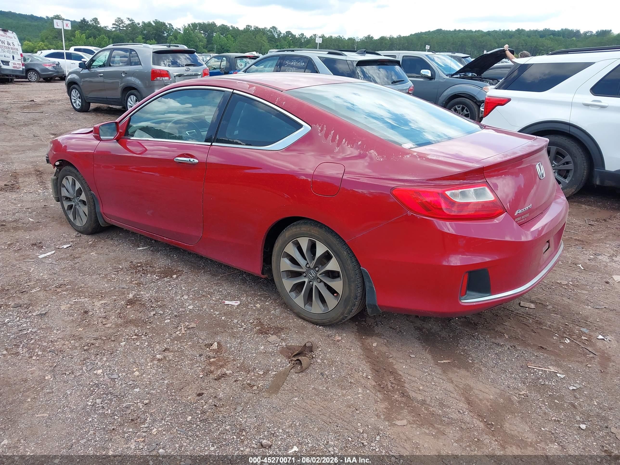 2015 Honda Accord Ex Red vin: 1HGCT1B70FA000914