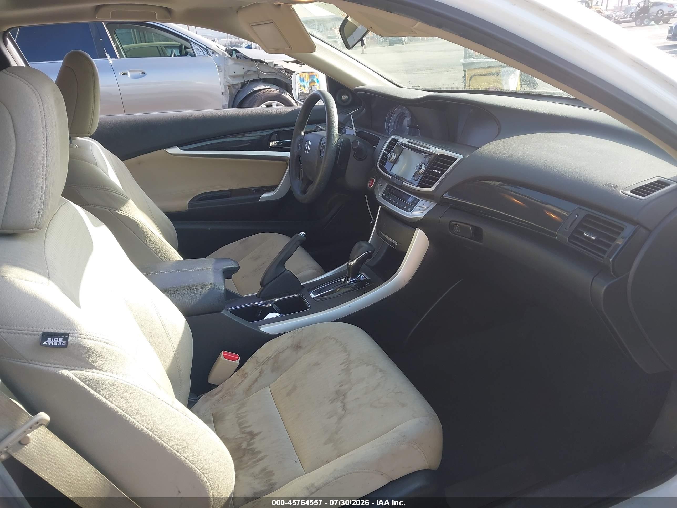 2015 Honda Accord Ex White vin: 1HGCT1B70FA014702