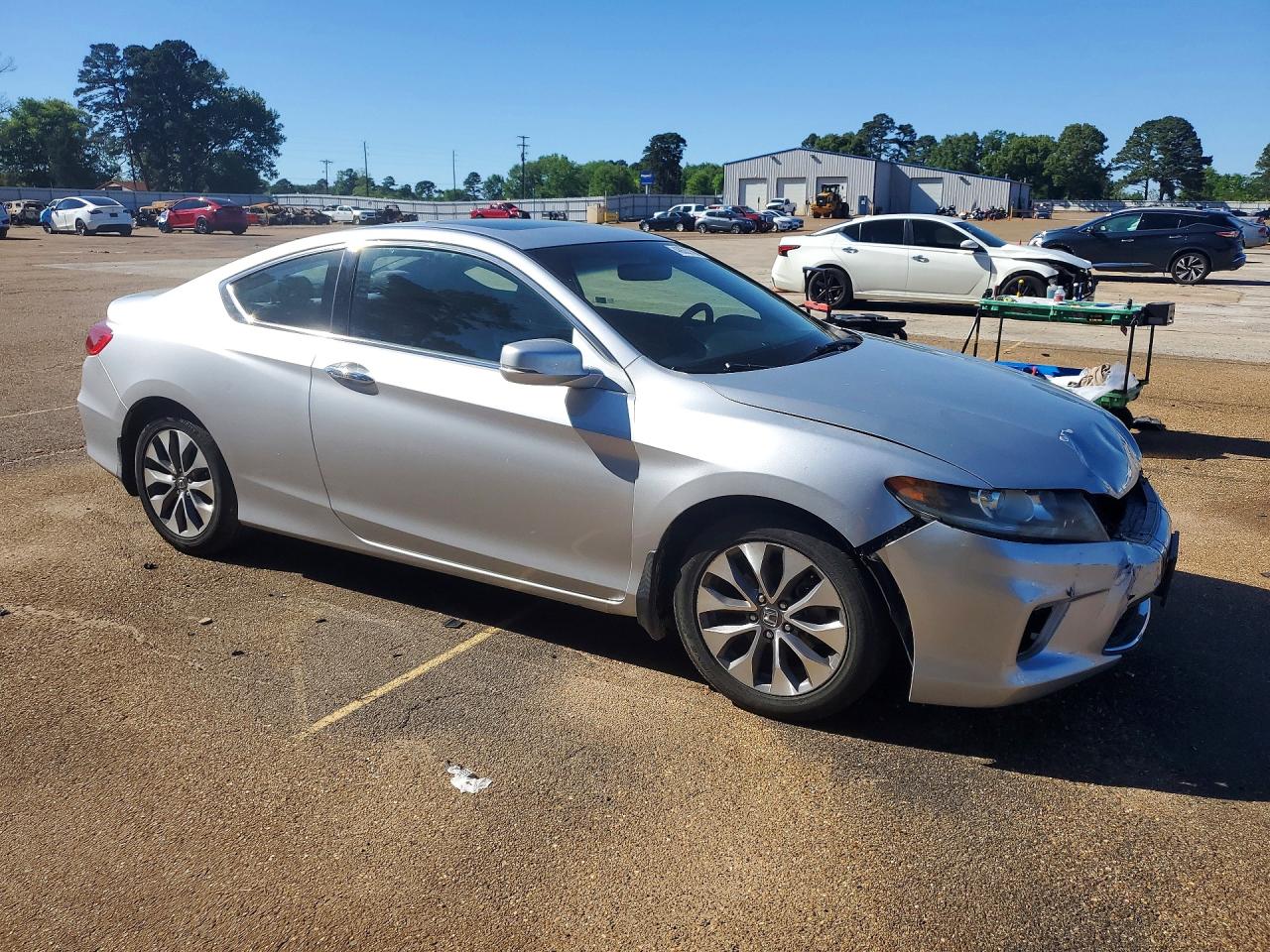 2013 Honda Accord Ex Silver vin: 1HGCT1B71DA001907