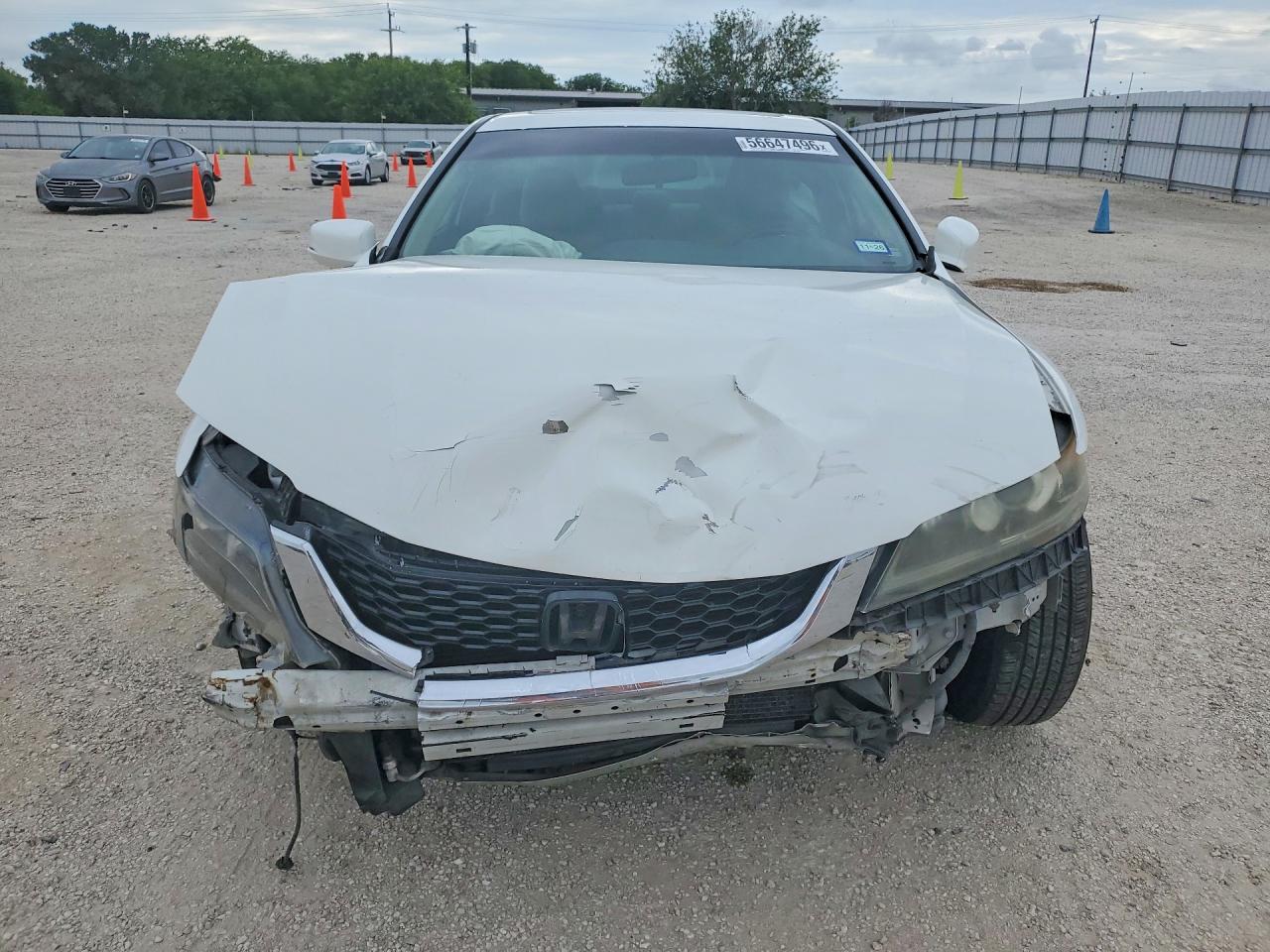 2013 Honda Accord Ex White vin: 1HGCT1B71DA005231
