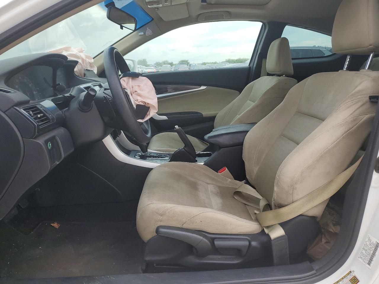 2013 Honda Accord Ex White vin: 1HGCT1B71DA005231