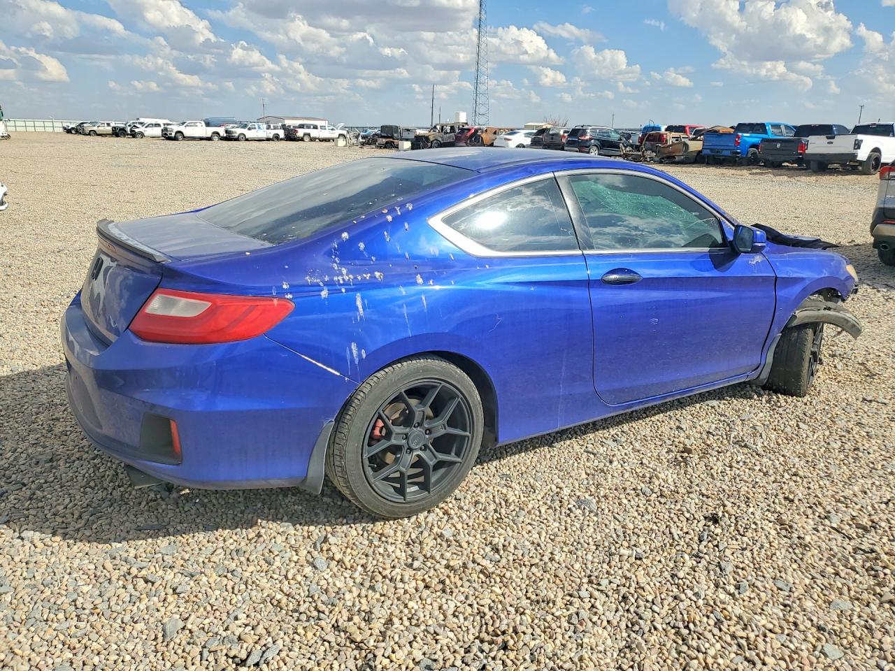 2014 Honda Accord Ex Blue vin: 1HGCT1B71EA004596