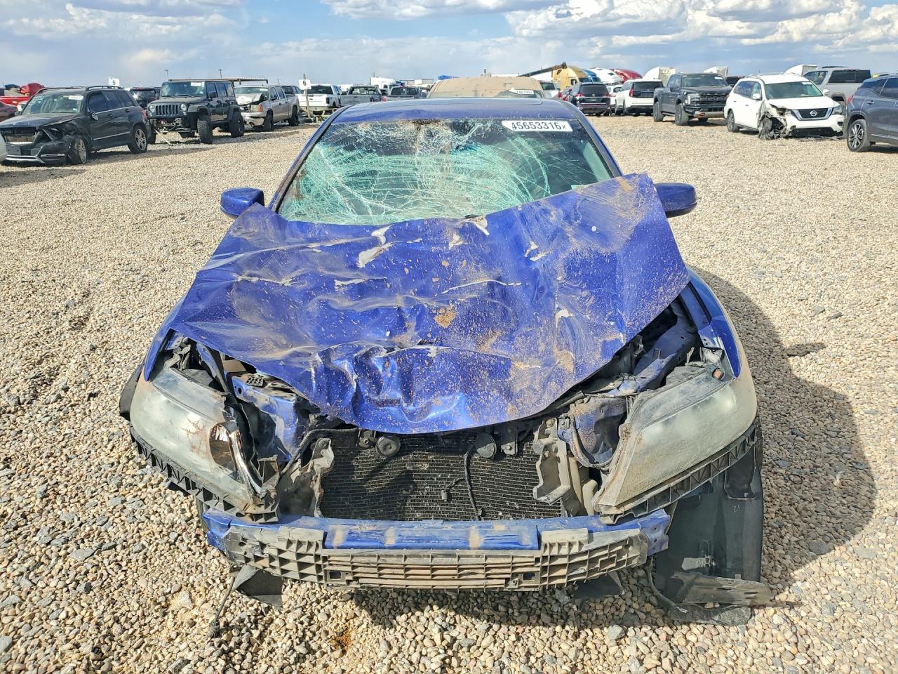 2014 Honda Accord Ex Blue vin: 1HGCT1B71EA004596