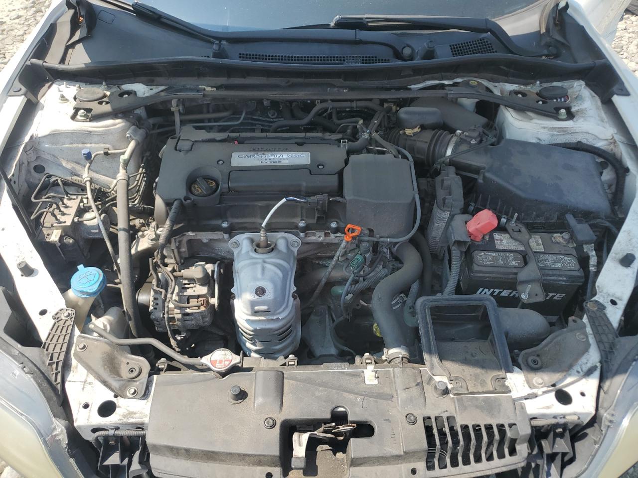 2014 Honda Accord Ex White vin: 1HGCT1B71EA013850