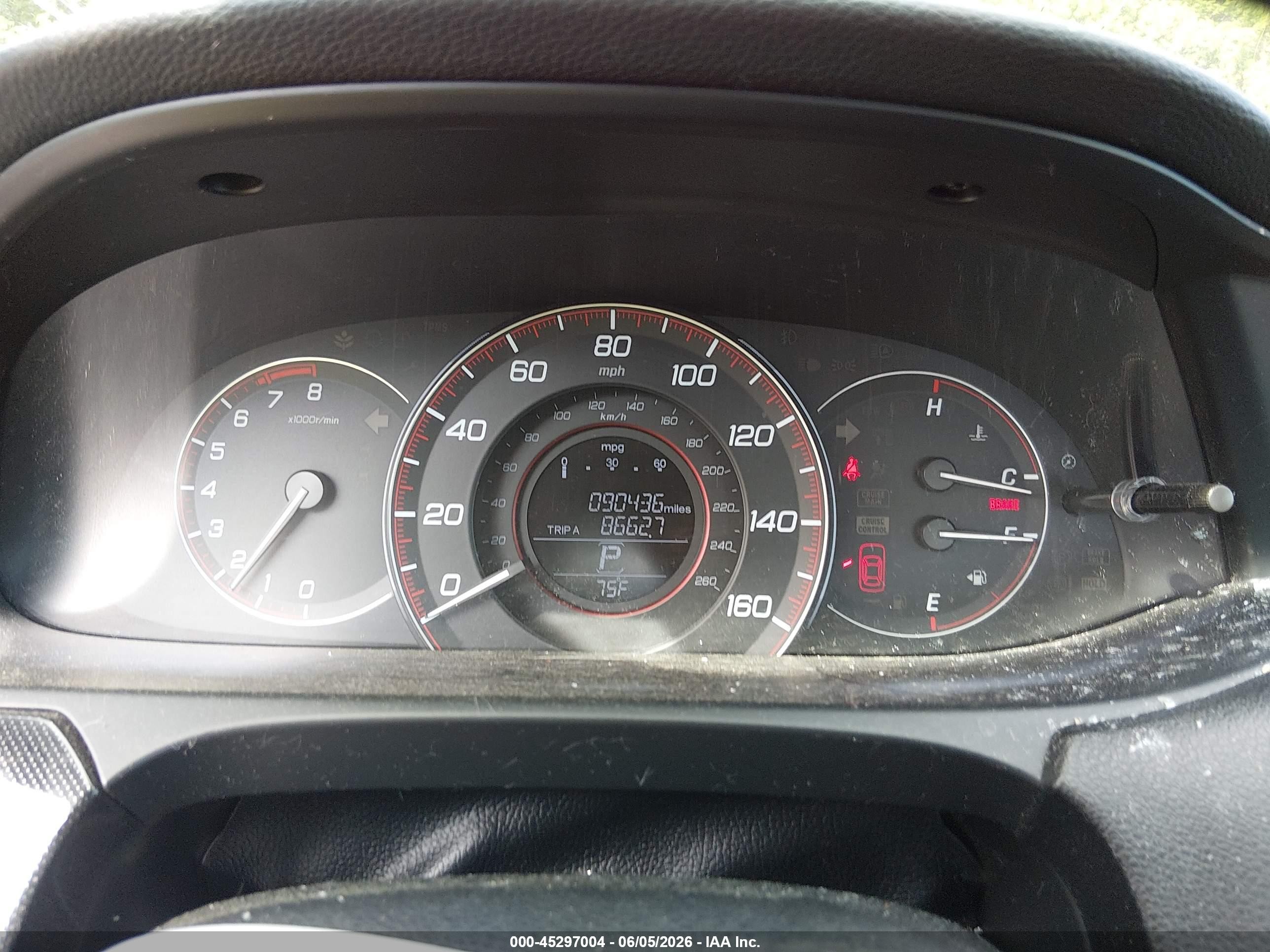 2015 Honda Accord Ex Red vin: 1HGCT1B71FA006530