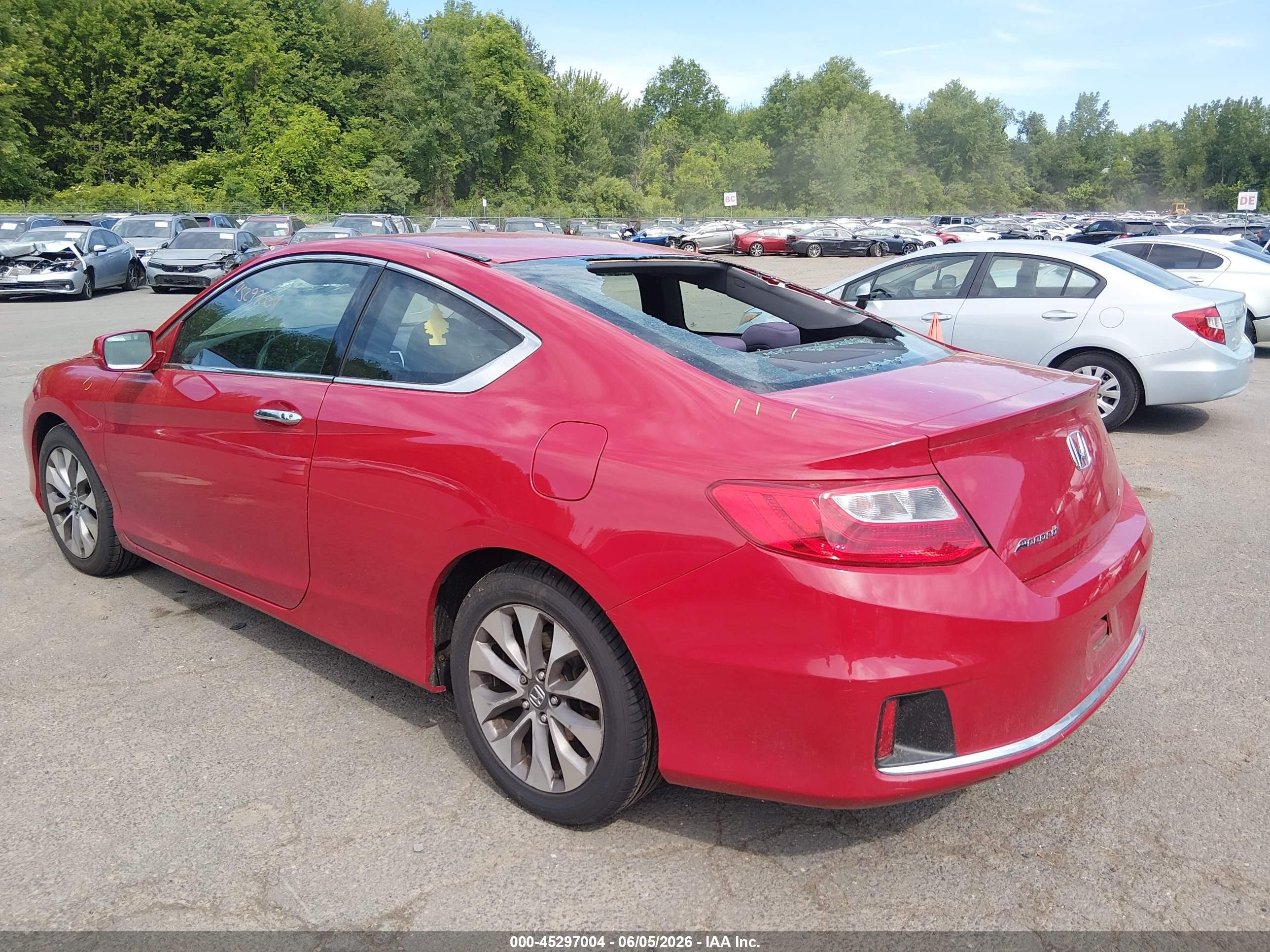 2015 Honda Accord Ex Red vin: 1HGCT1B71FA006530