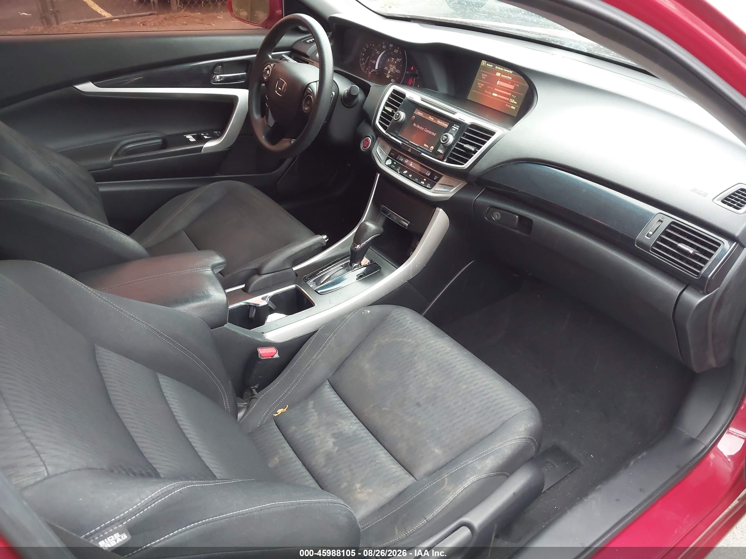 2014 Honda Accord Ex Red vin: 1HGCT1B72EA008074