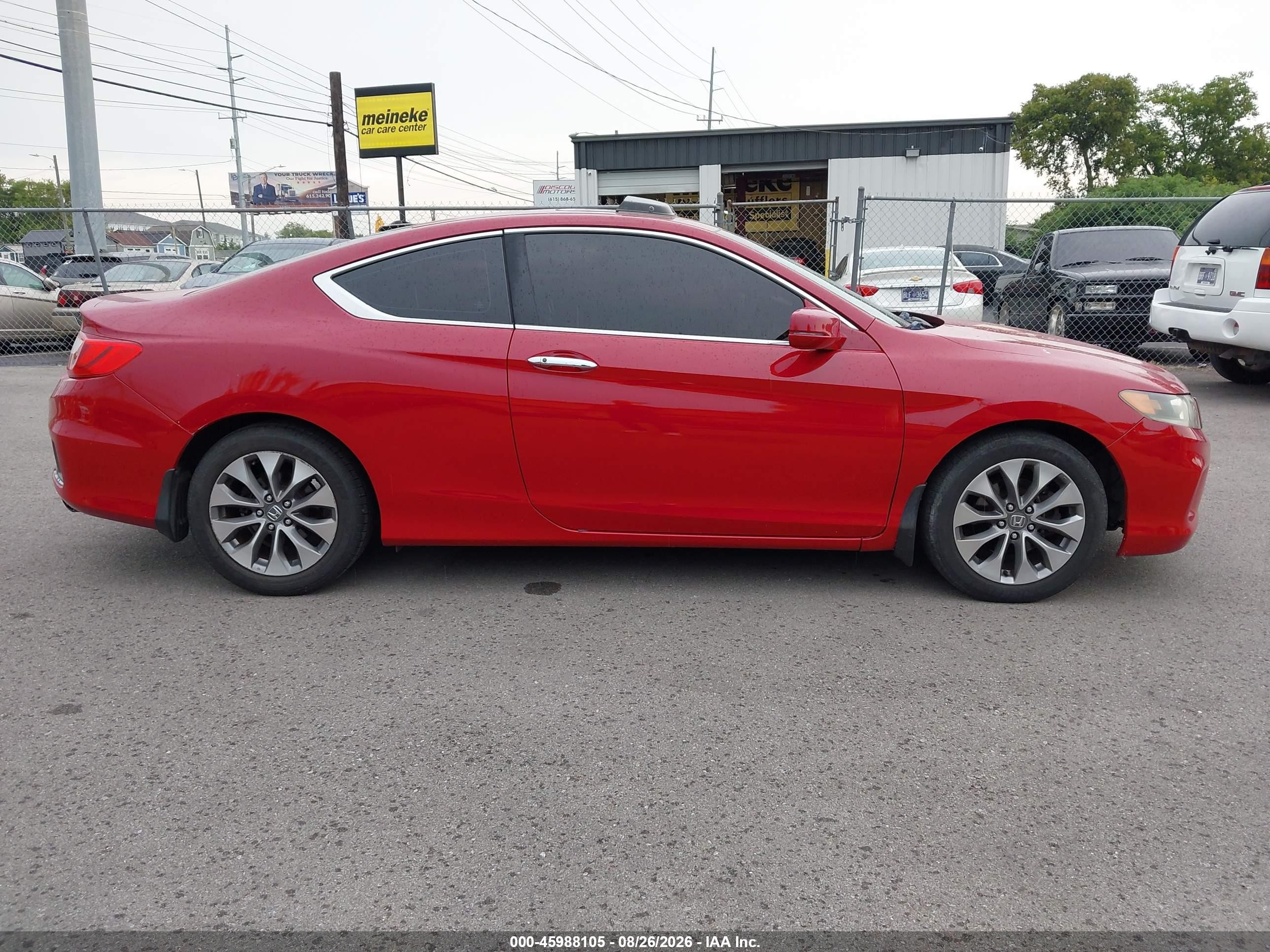 2014 Honda Accord Ex Red vin: 1HGCT1B72EA008074