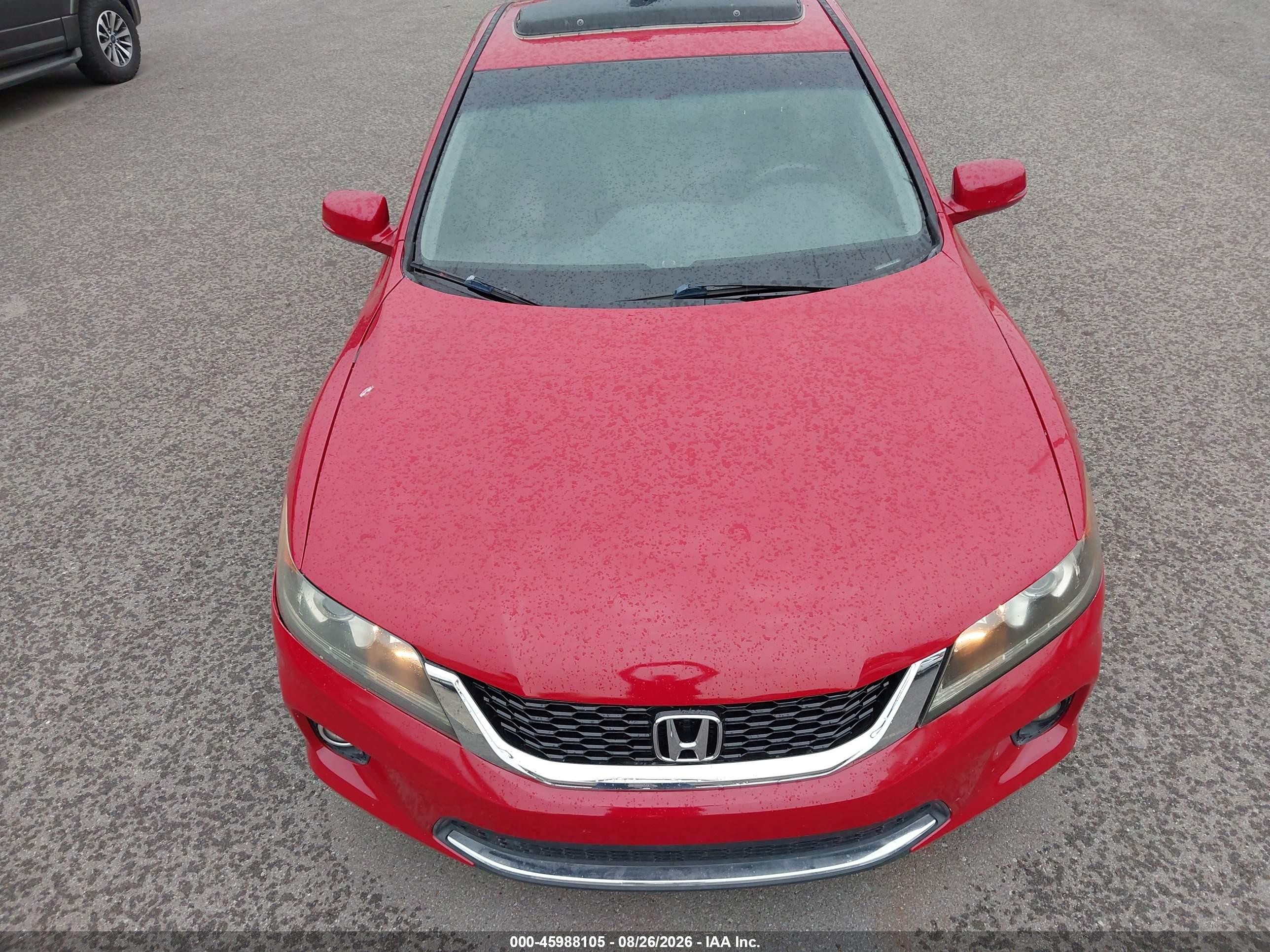 2014 Honda Accord Ex Red vin: 1HGCT1B72EA008074