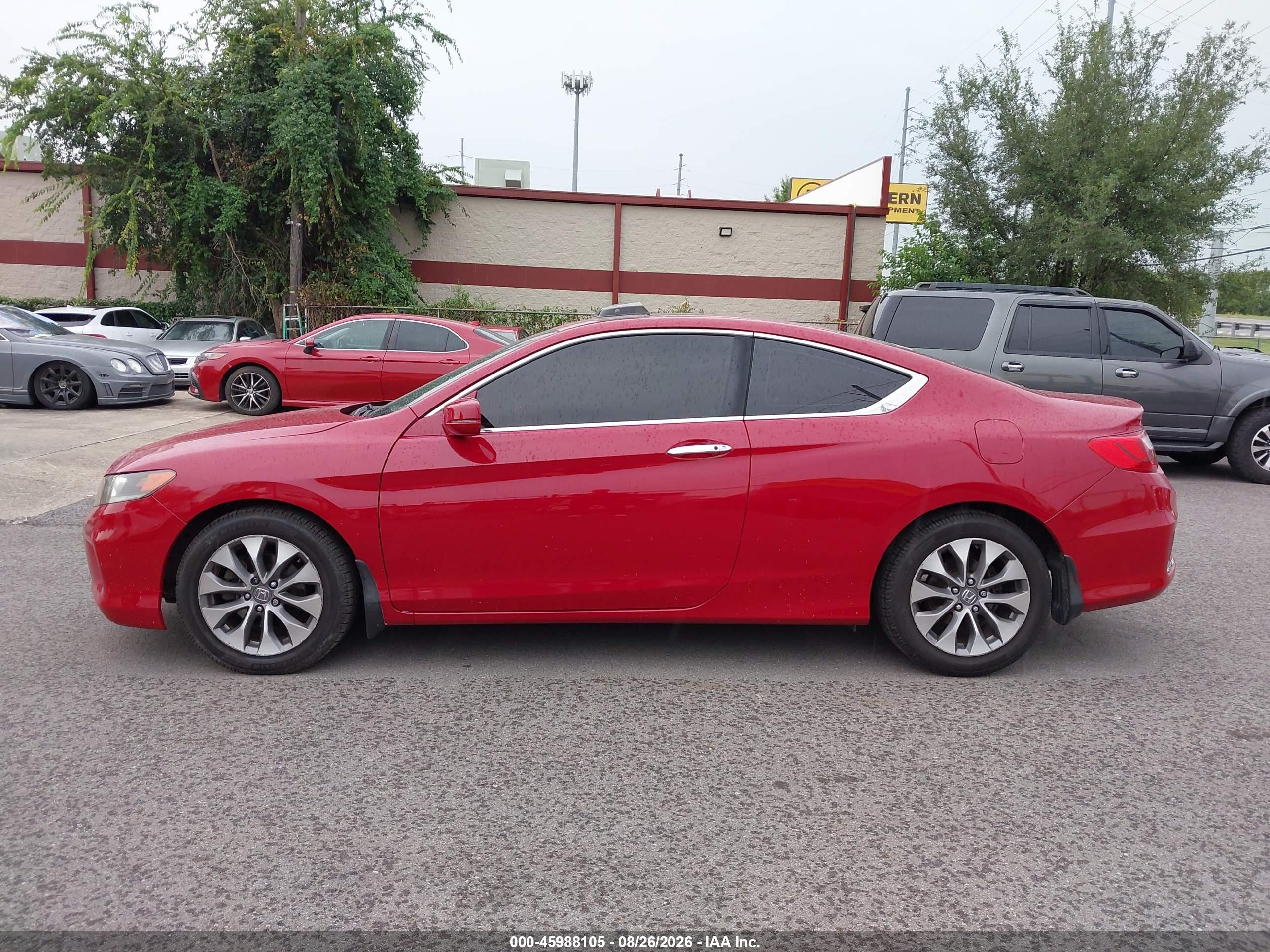 2014 Honda Accord Ex Red vin: 1HGCT1B72EA008074