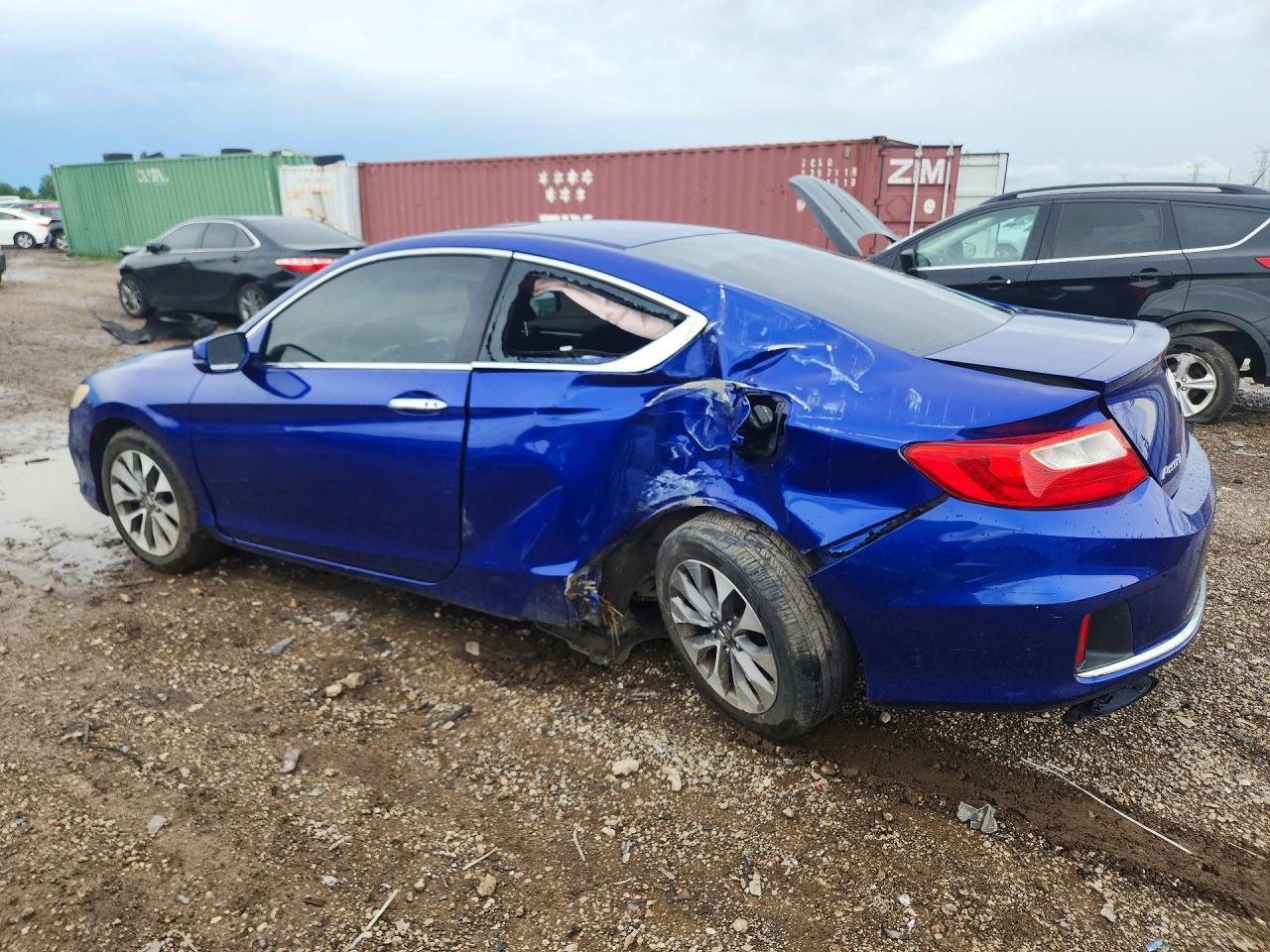 2014 Honda Accord Ex Blue vin: 1HGCT1B72EA016076