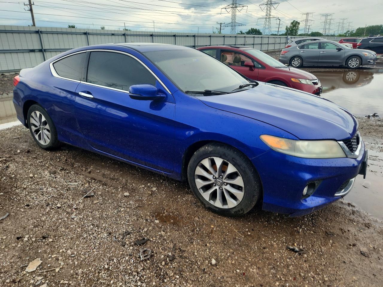 2014 Honda Accord Ex Blue vin: 1HGCT1B72EA016076