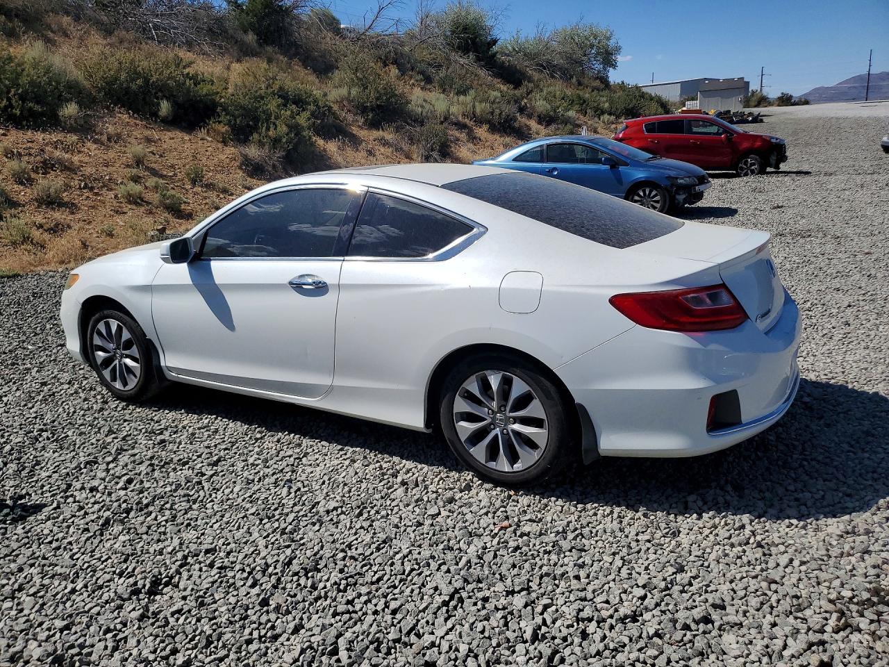 2013 Honda Accord Ex White vin: 1HGCT1B73DA005215