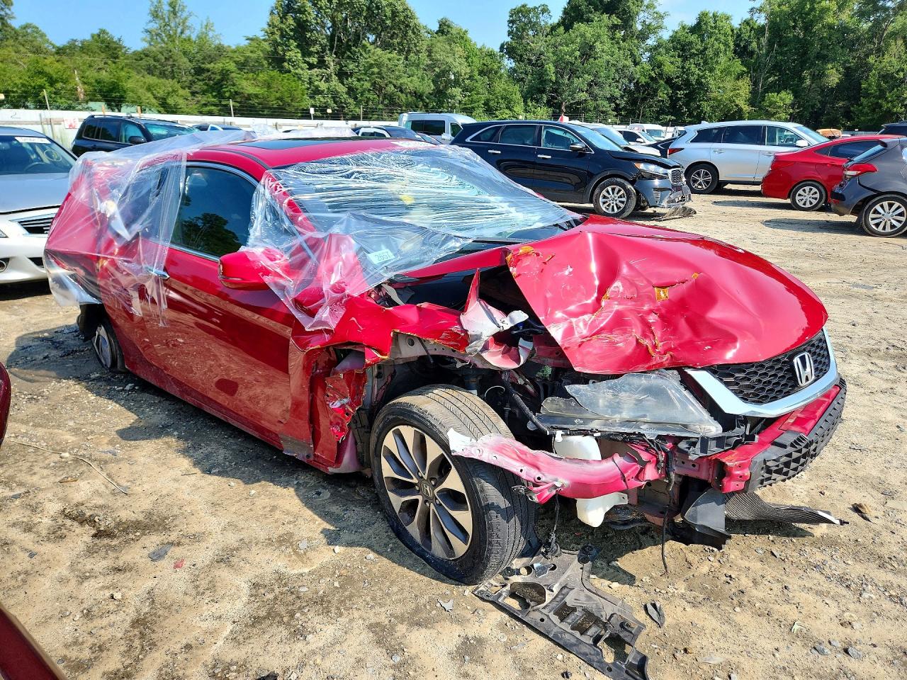 2013 Honda Accord Ex Красный vin: 1HGCT1B73DA008874
