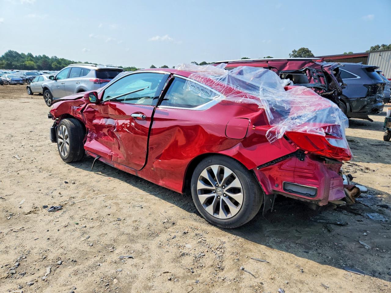 2013 Honda Accord Ex Красный vin: 1HGCT1B73DA008874