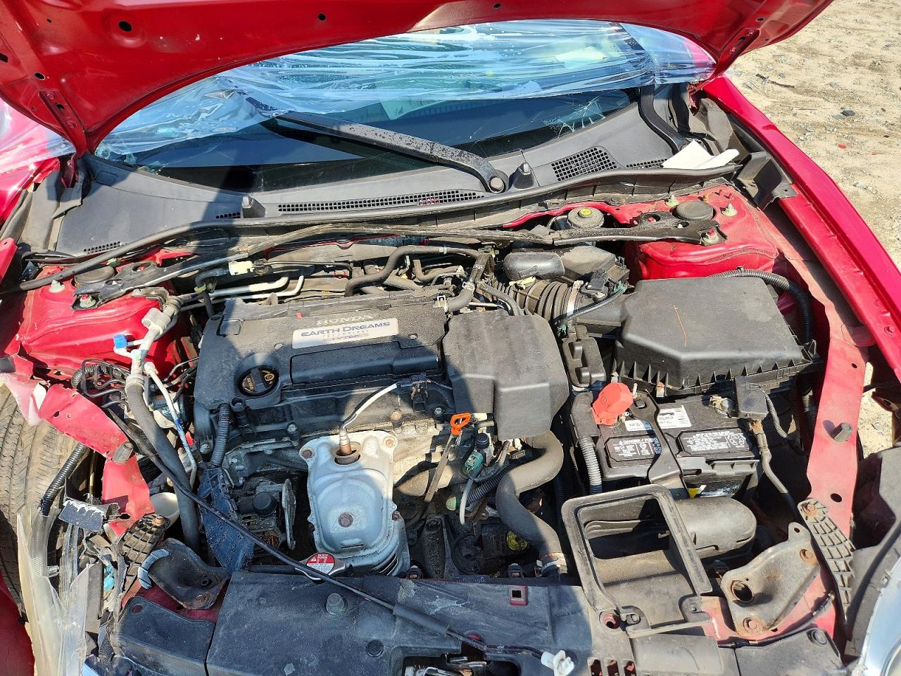 2013 Honda Accord Ex Красный vin: 1HGCT1B73DA008874