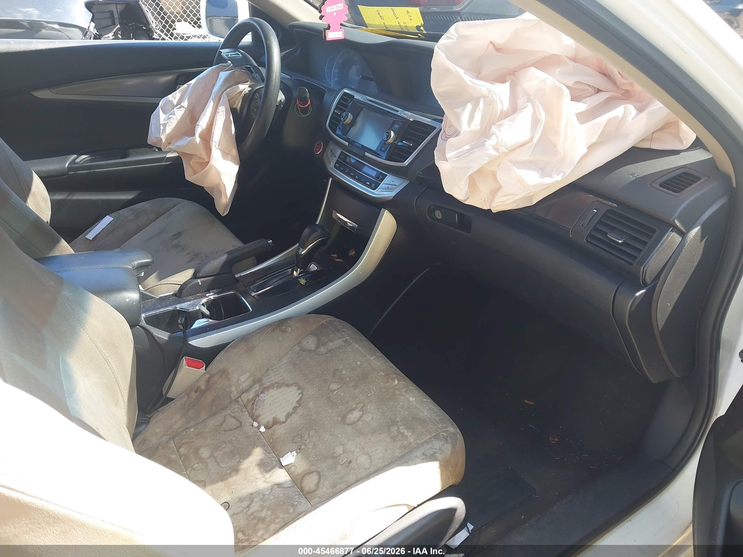 2013 Honda Accord Ex White vin: 1HGCT1B73DA011015