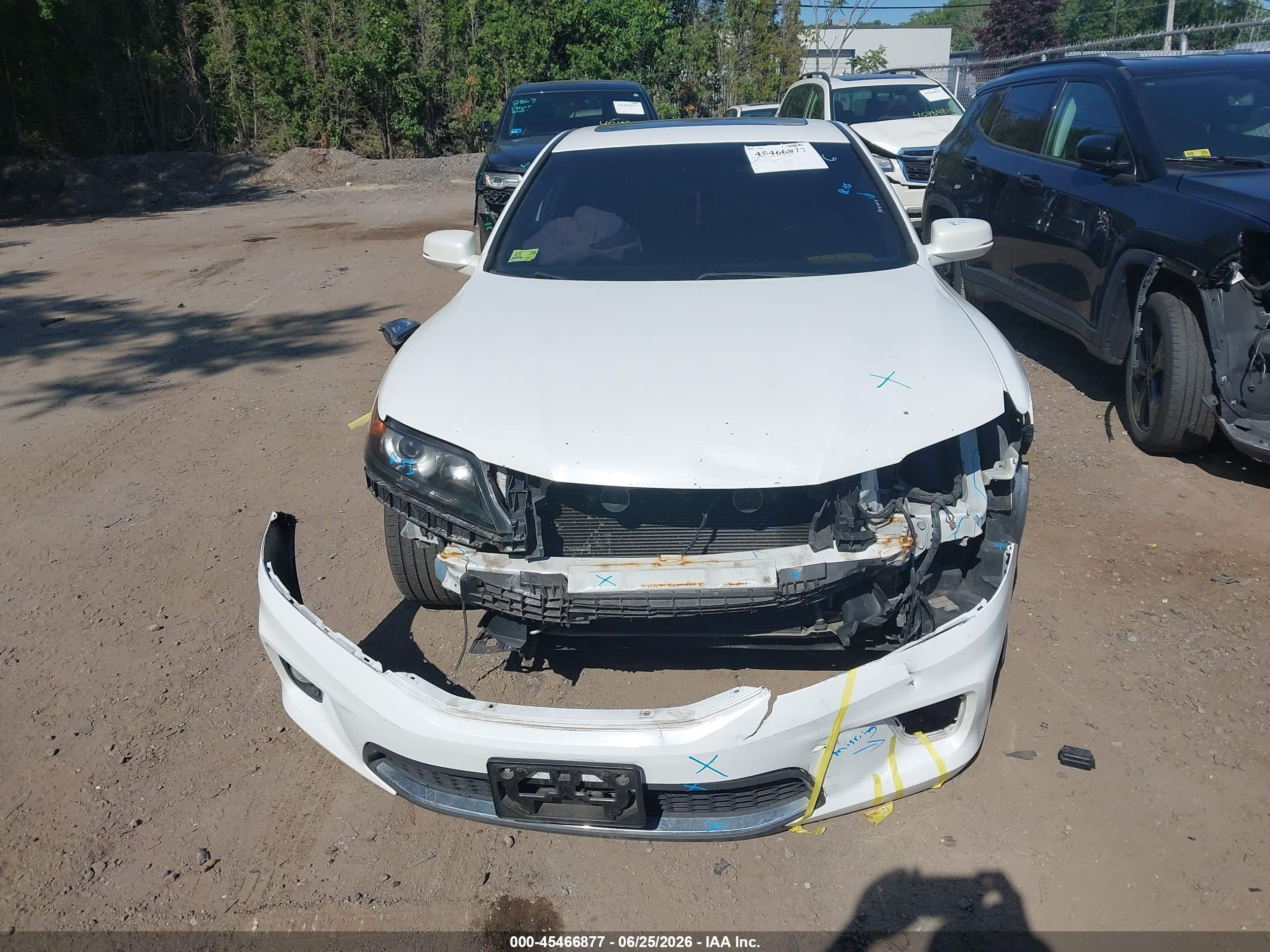 2013 Honda Accord Ex White vin: 1HGCT1B73DA011015