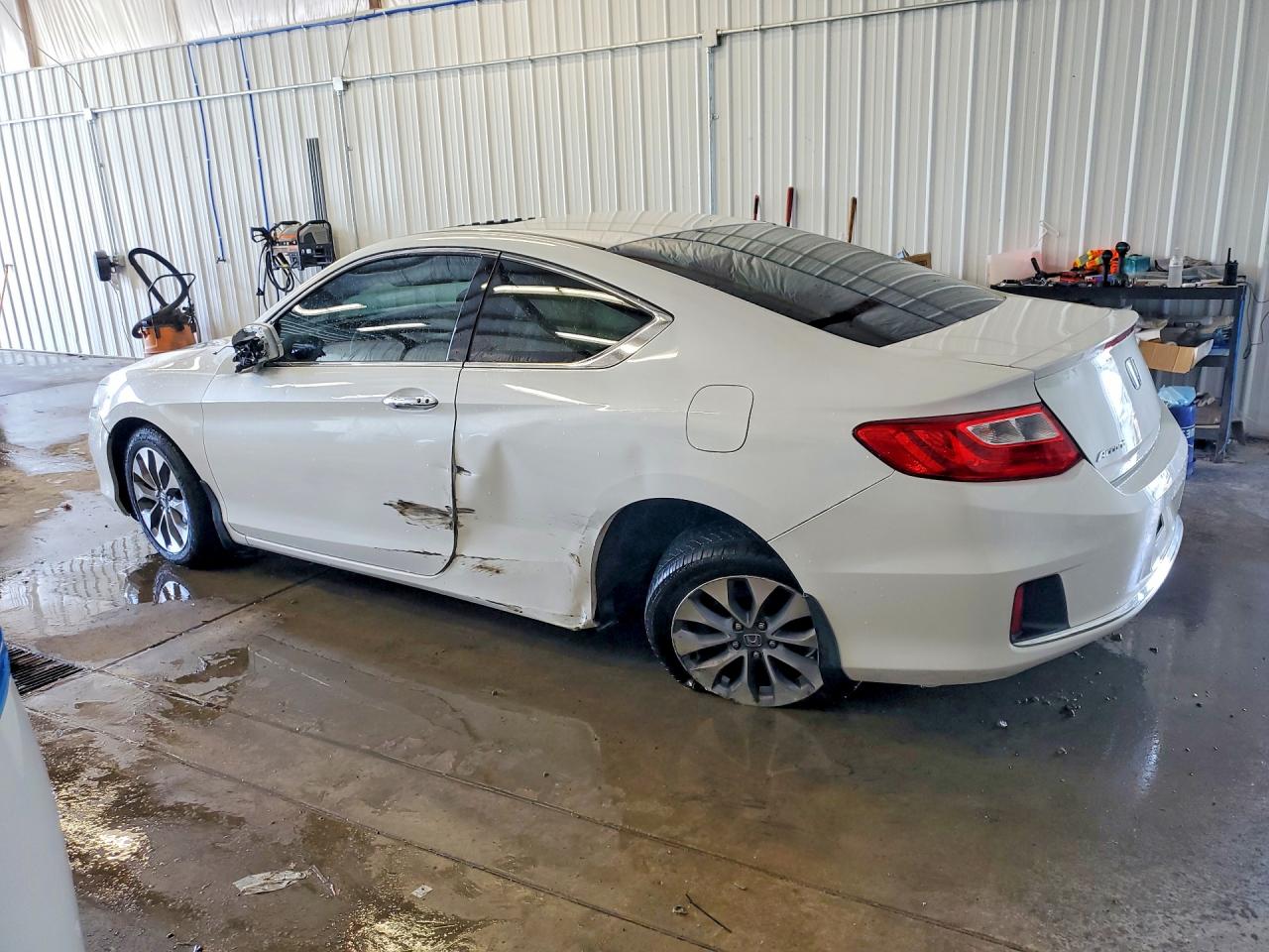 2013 Honda Accord Ex White vin: 1HGCT1B73DA017459