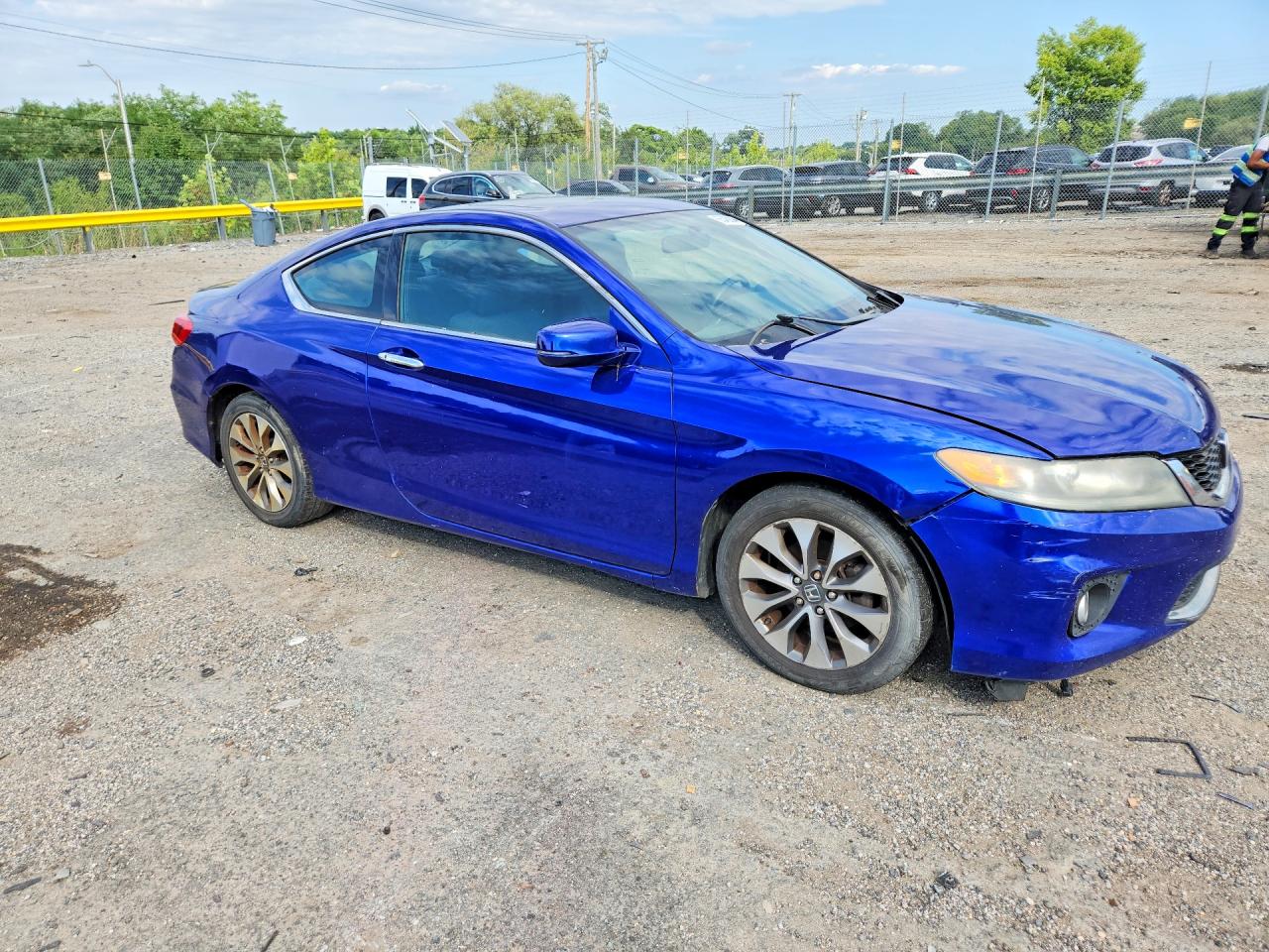2014 Honda Accord Ex Blue vin: 1HGCT1B73EA004373