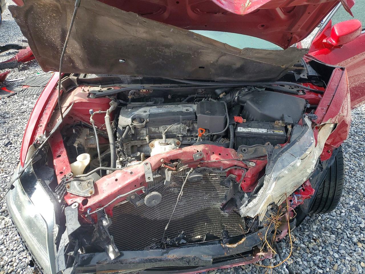 2014 Honda Accord Ex Красный vin: 1HGCT1B73EA004874