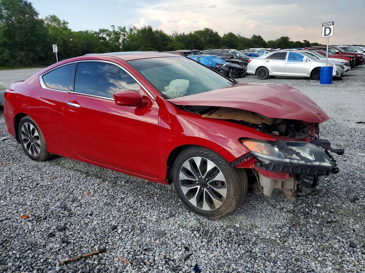 2014 Honda Accord Ex Красный vin: 1HGCT1B73EA004874