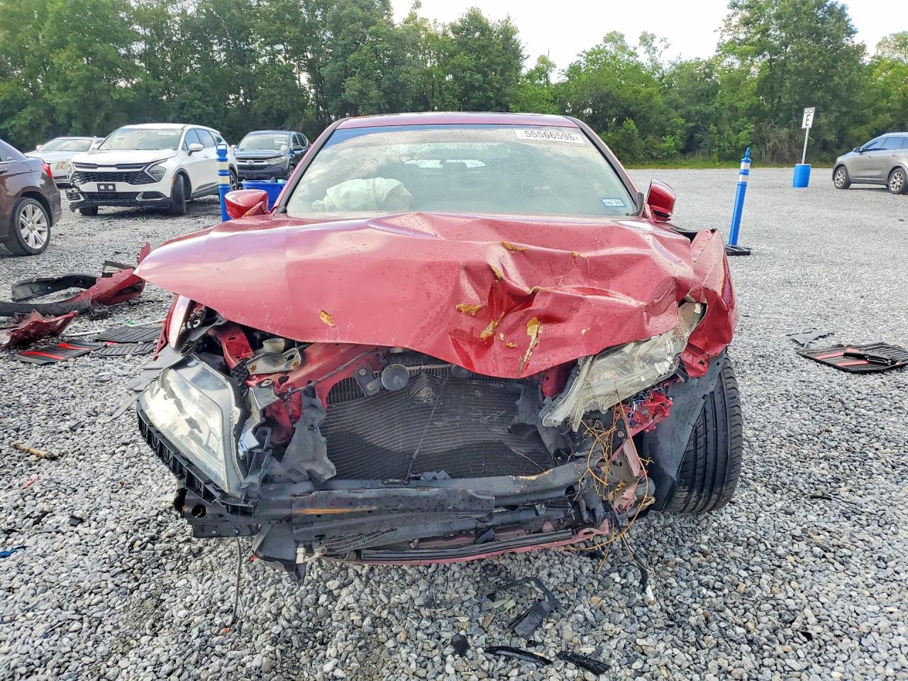 2014 Honda Accord Ex Красный vin: 1HGCT1B73EA004874