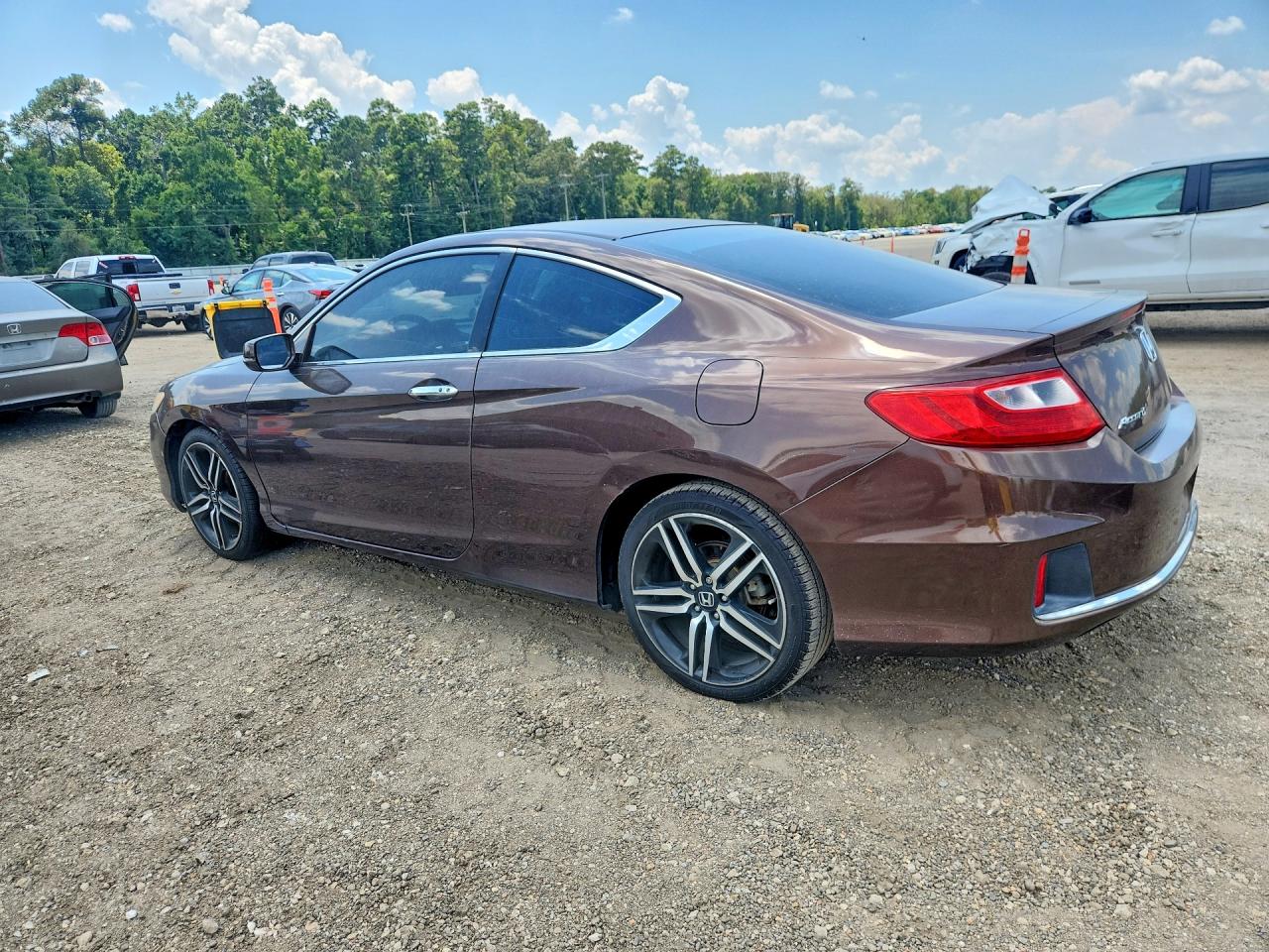 2014 Honda Accord Ex Brown vin: 1HGCT1B73EA007046