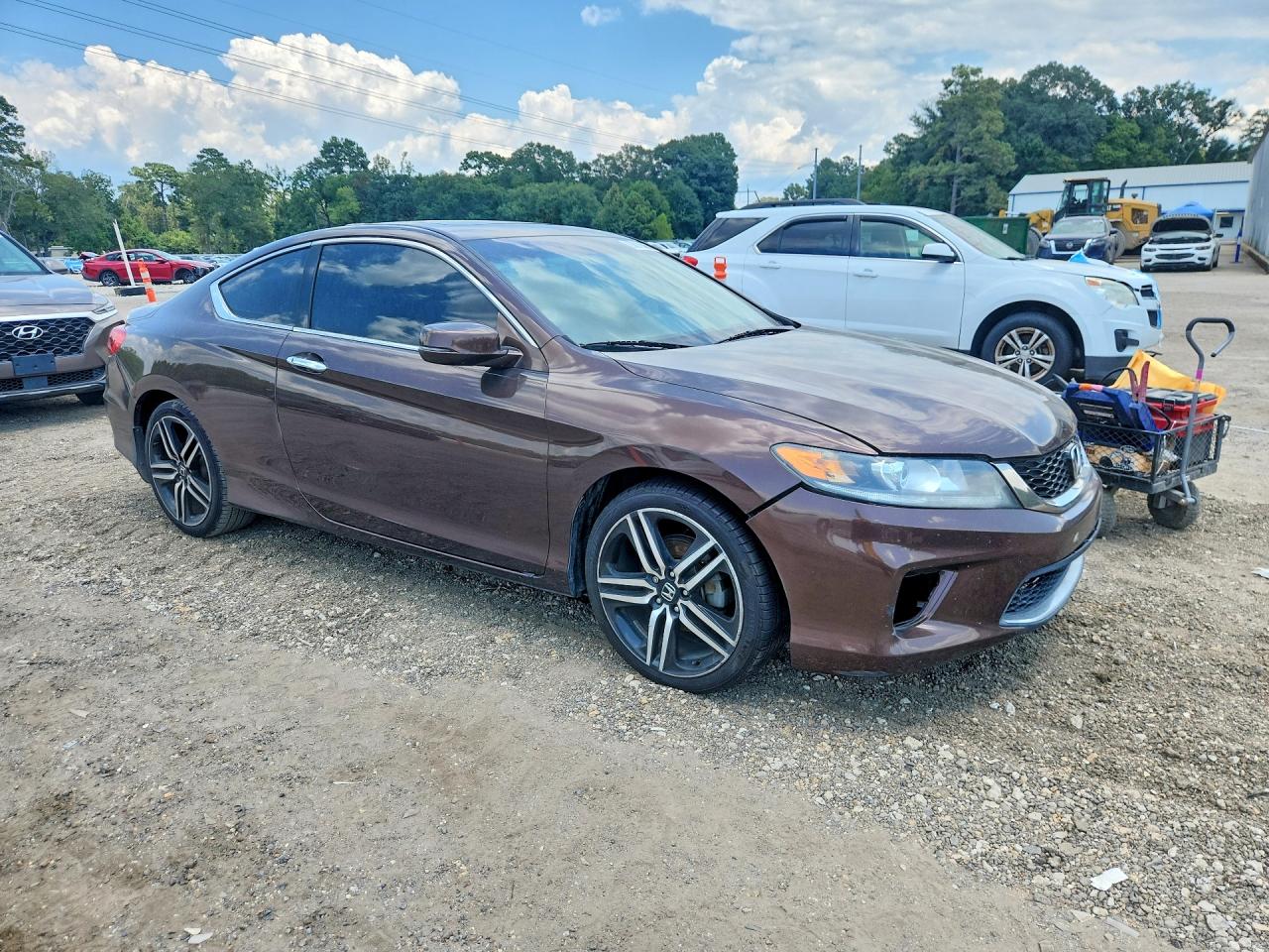 2014 Honda Accord Ex Brown vin: 1HGCT1B73EA007046