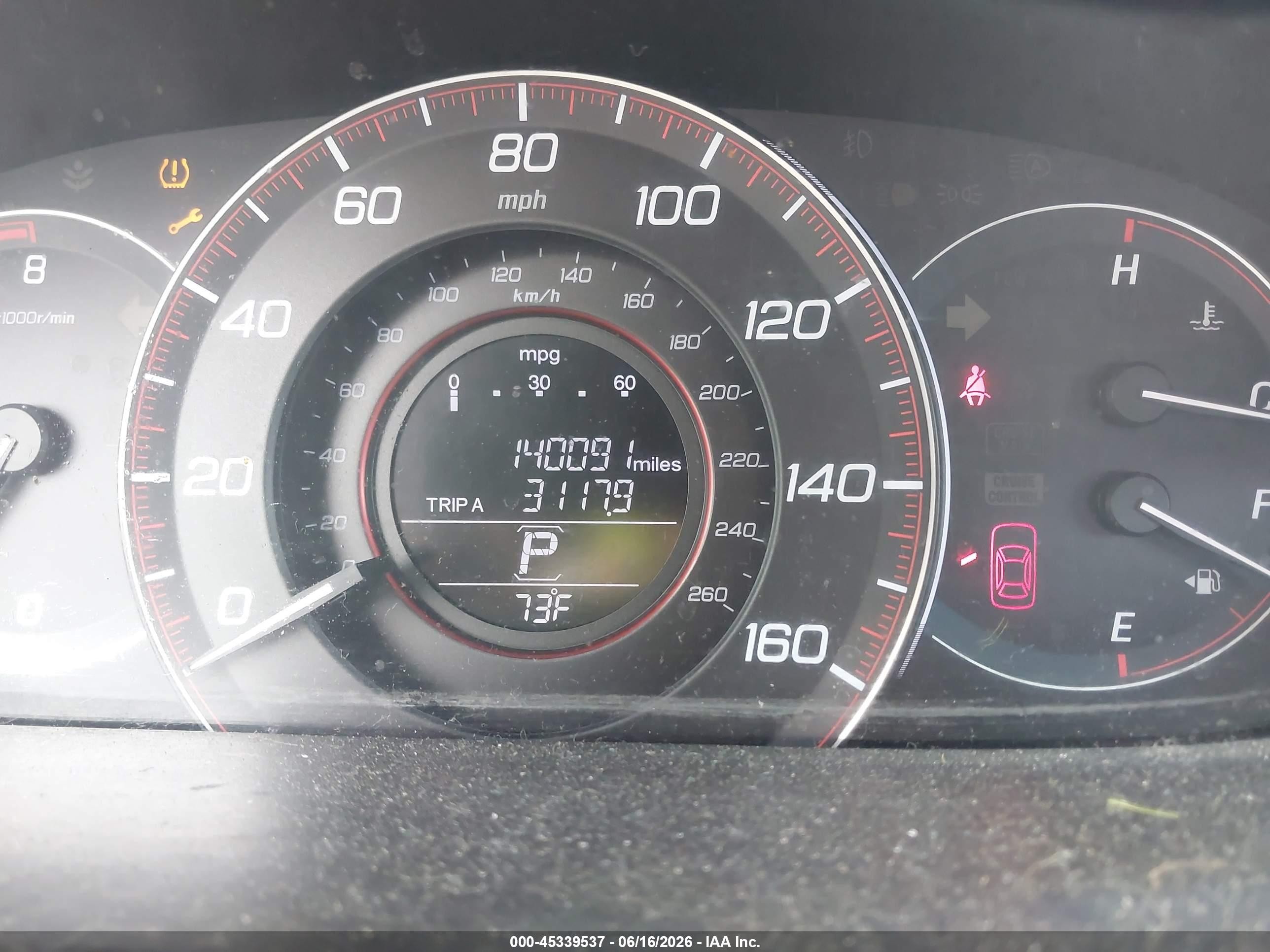 2014 Honda Accord Ex Red vin: 1HGCT1B73EA014465