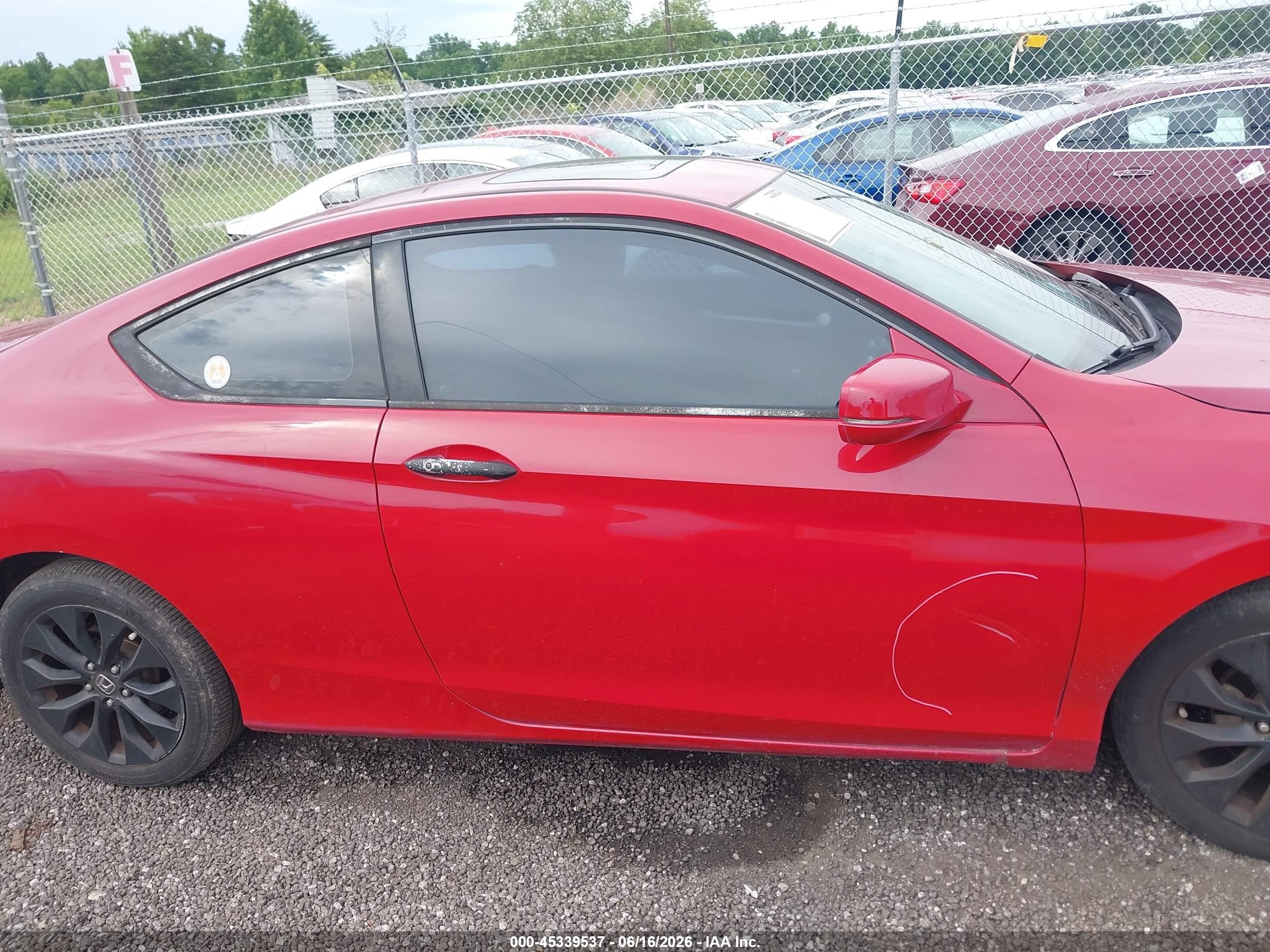 2014 Honda Accord Ex Red vin: 1HGCT1B73EA014465